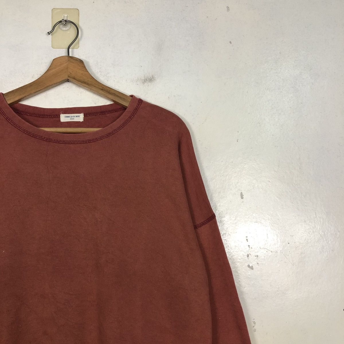 Japanese Brand 📌Vintage Sweatshirt Comme Ca Ism Big Logo Size US M / EU 48-50 / 2 - 8 Thumbnail