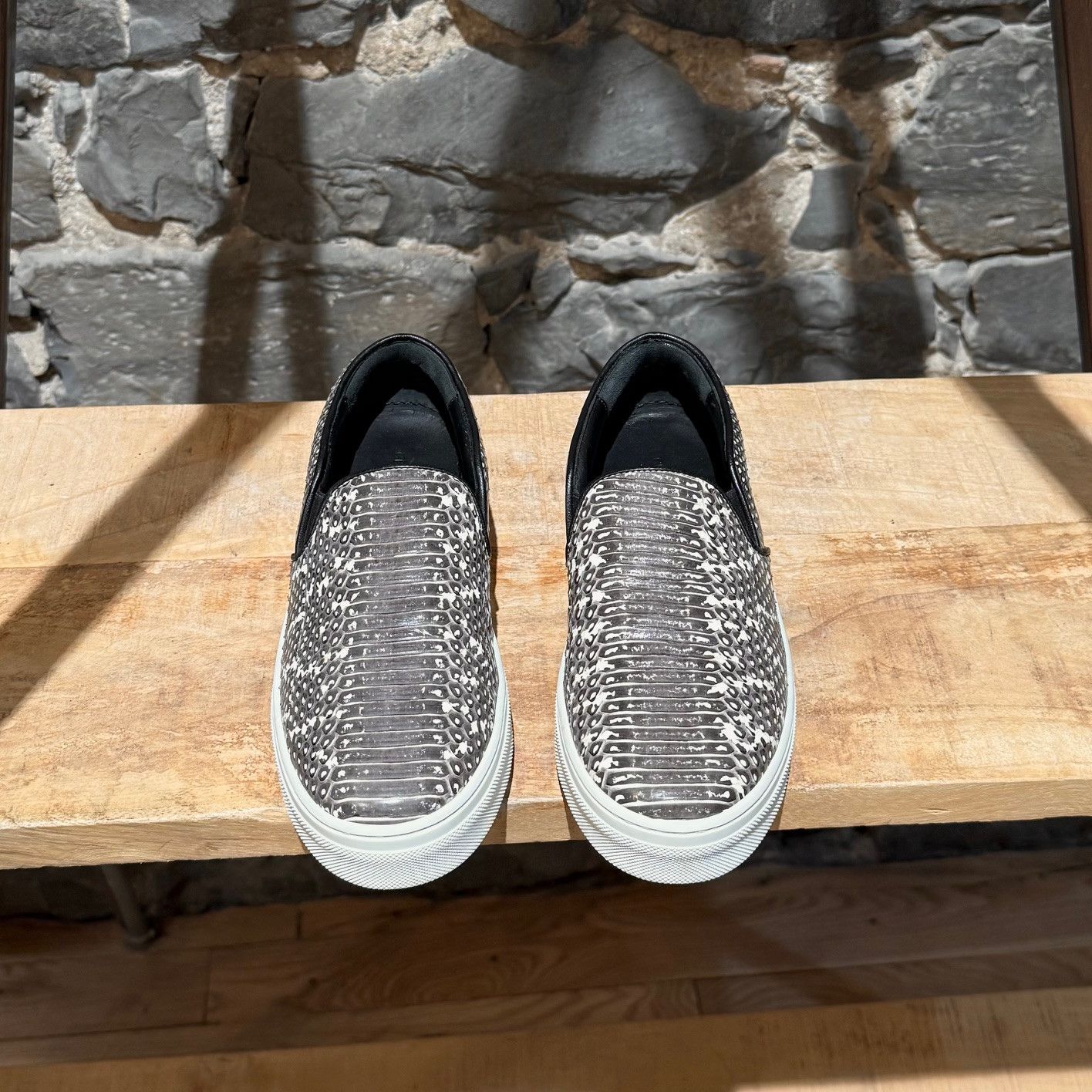 Celine Céline Python Skin Skate Slip-on Sneakers Size US 5 / IT 35 - 3 Thumbnail