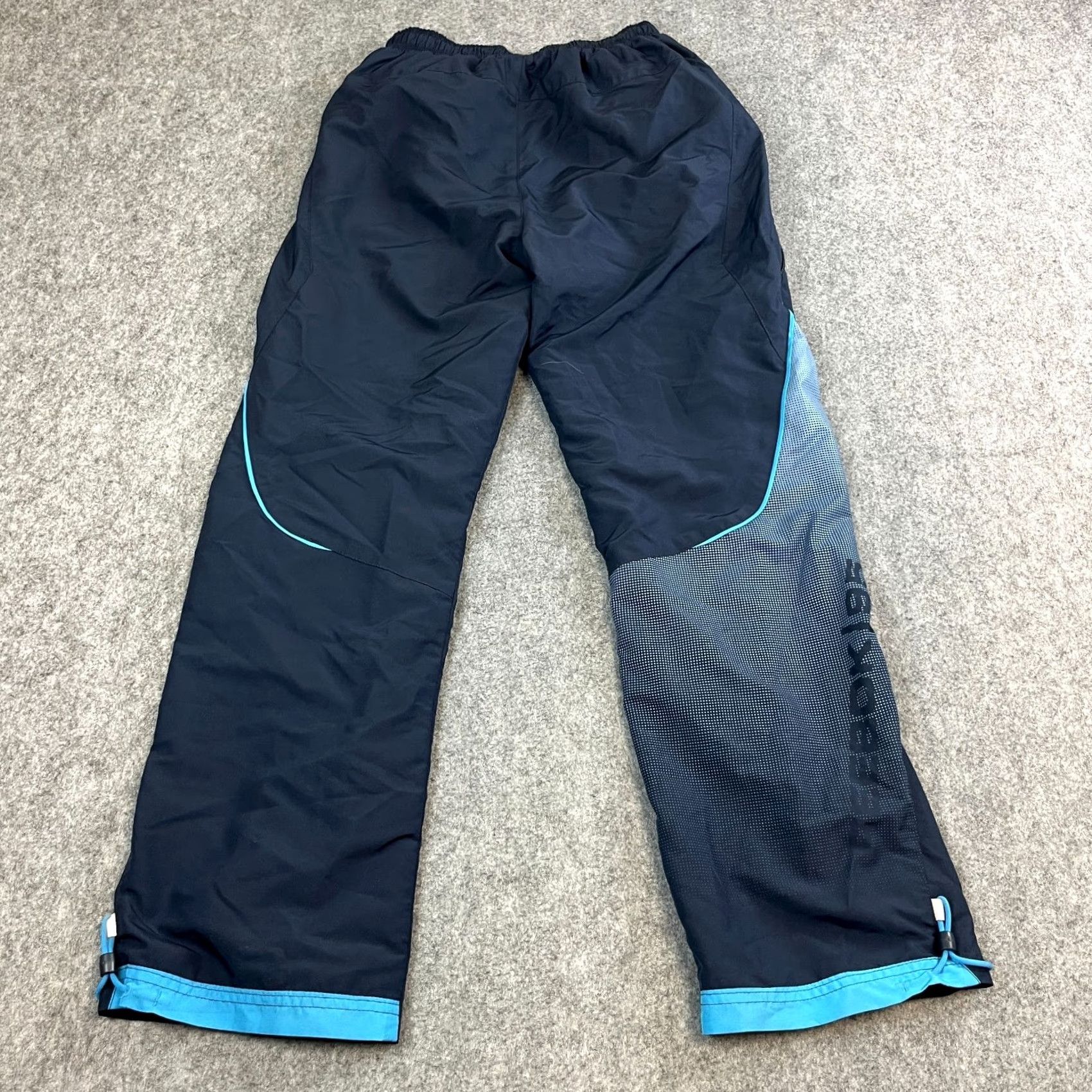 Reebok Reebok Mens Track Pants Sweat Joggers S Blue Relaxed Zip Pockets Y2K Size US 29 - 2 Thumbnail