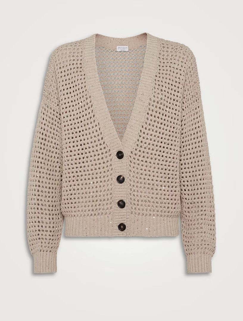 Brunello Cucinelli o1la1rc1a0425 Cardigan in Camel Size XL / US 12-14 / IT 48-50 - 1 Thumbnail