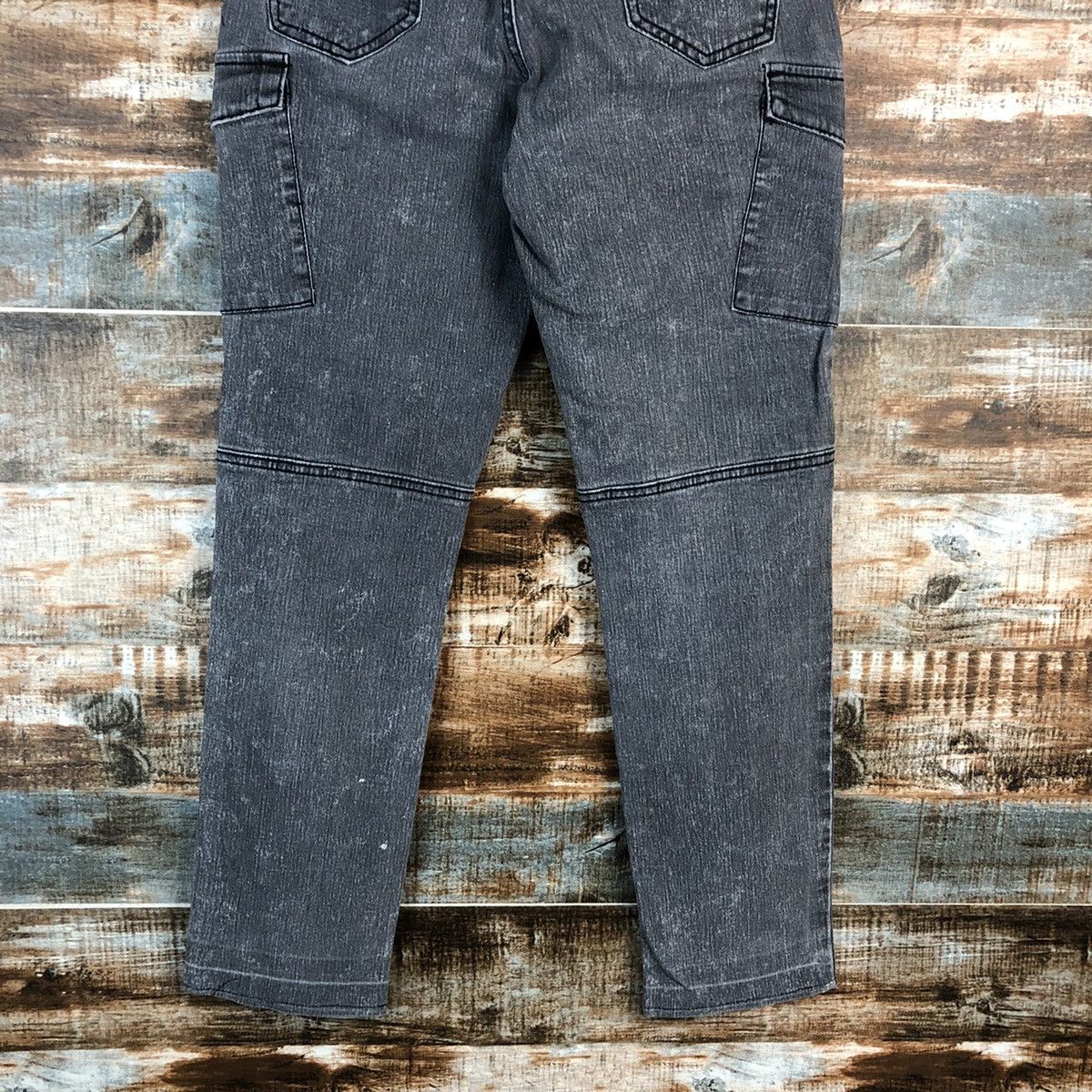 Japanese Brand Bang Bang Grey utility tactical cargo Pants #A2390 Size US 27 - 18 Thumbnail