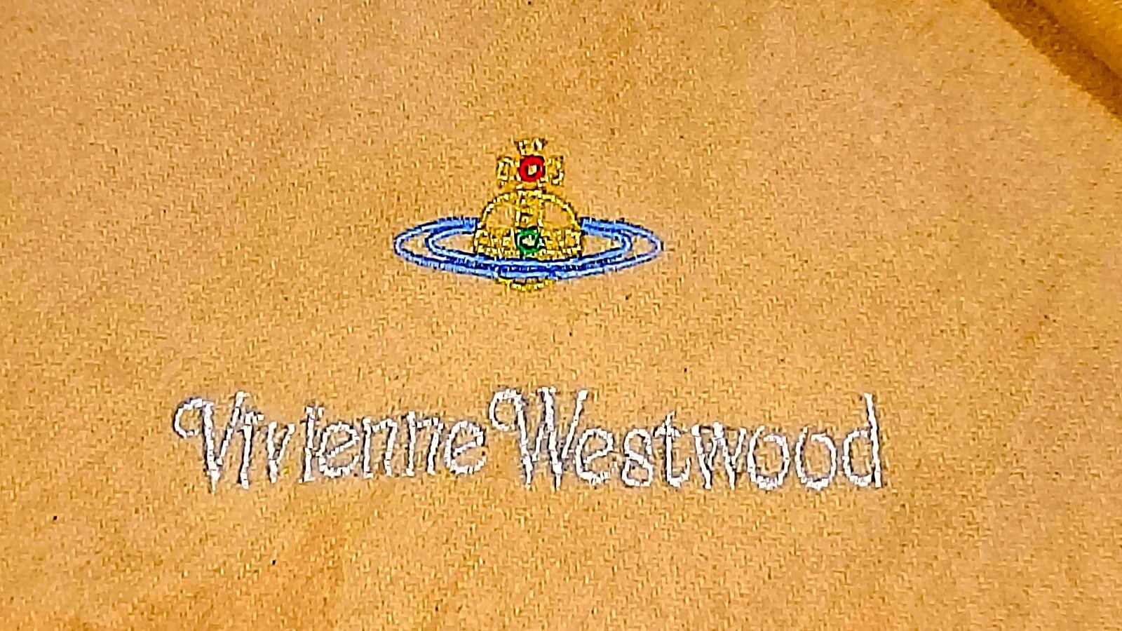 Vivienne Westwood VIVIENNE WESTWOOD VW Lambswool Wool Beige Scarf Muffler Size ONE SIZE - 6 Thumbnail