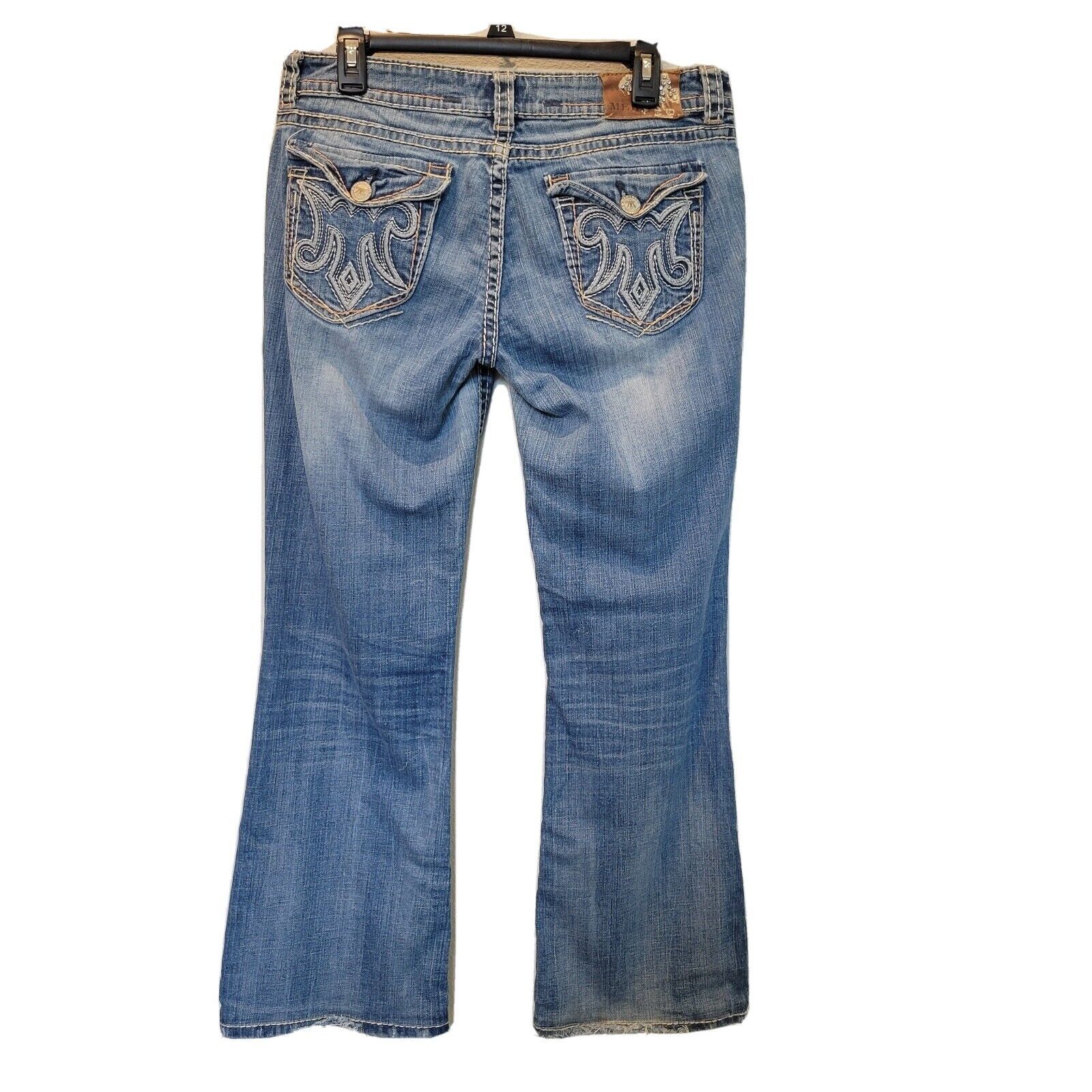 MEK Mek Denin Buckle Jeans Womens Size 30 x 32 Basti Bootcut Size 30" / US 8 / IT 44 - 2 Thumbnail