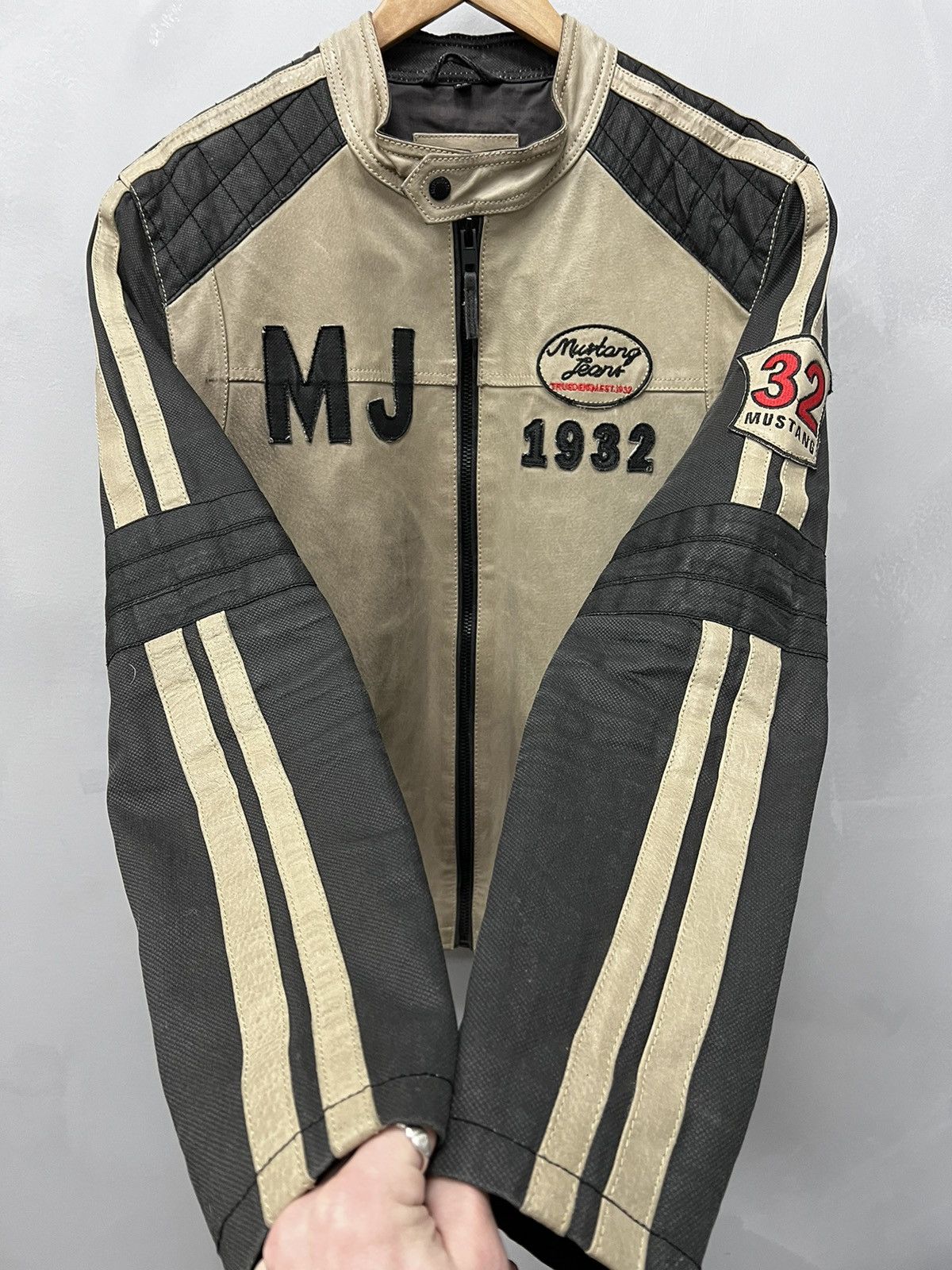 Other Vintage mustang motorcycle leather jacket daines Honda Size US XL / EU 56 / 4 - 14 Thumbnail