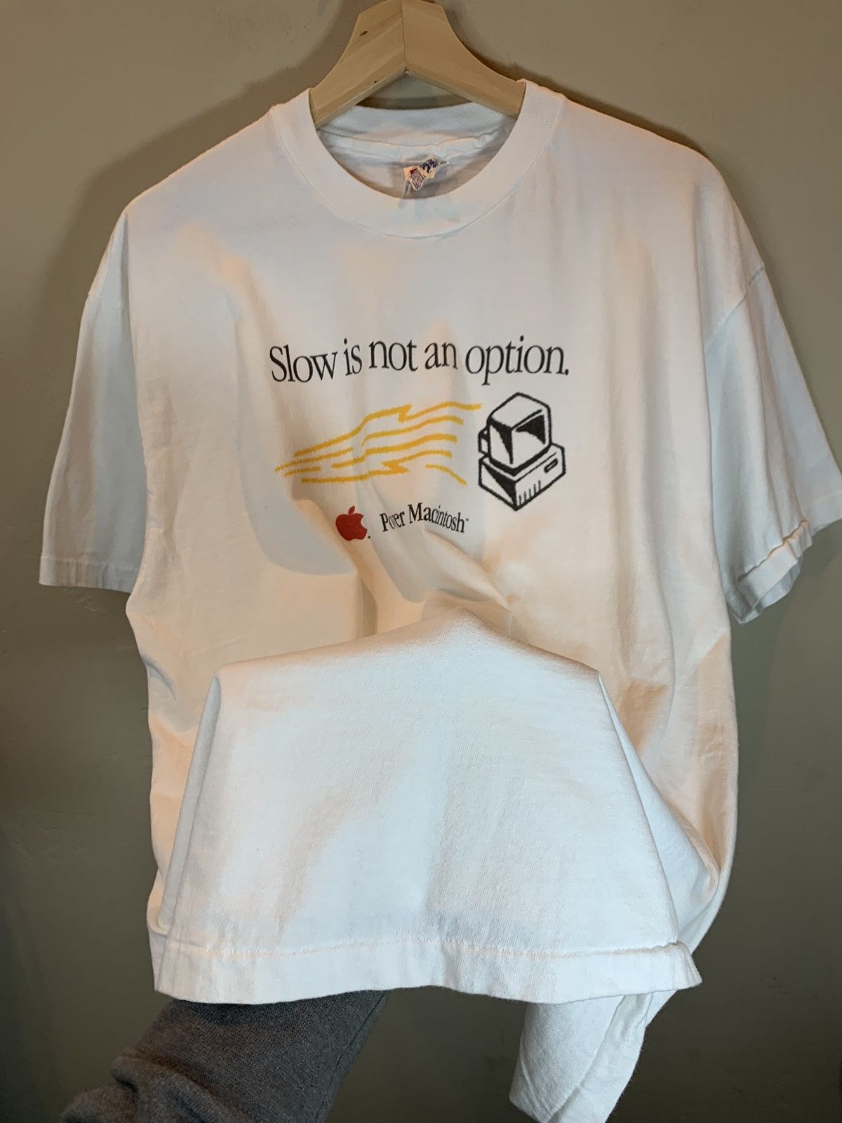 Apple × Vintage *RARE* Vintage Apple Power Macintosh Single Stitch T-Shirt L Size US L / EU 52-54 / 3 - 3 Thumbnail