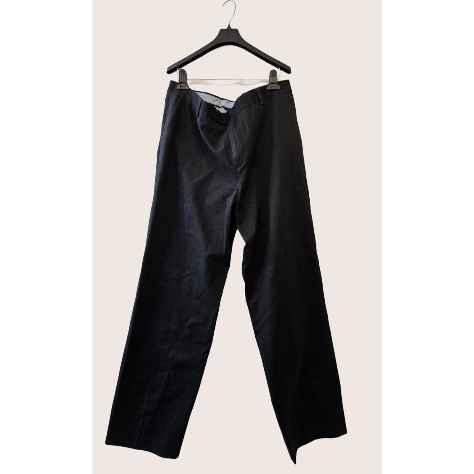 Vintage Kirkland Signature Men’s Dress Pants - Black Khaki - 38x34 - Flat Front - Cotton - 2 Lot - Regular - Pockets - Size 38x34 - Men Size US 38 / EU 54 - 1 Thumbnail