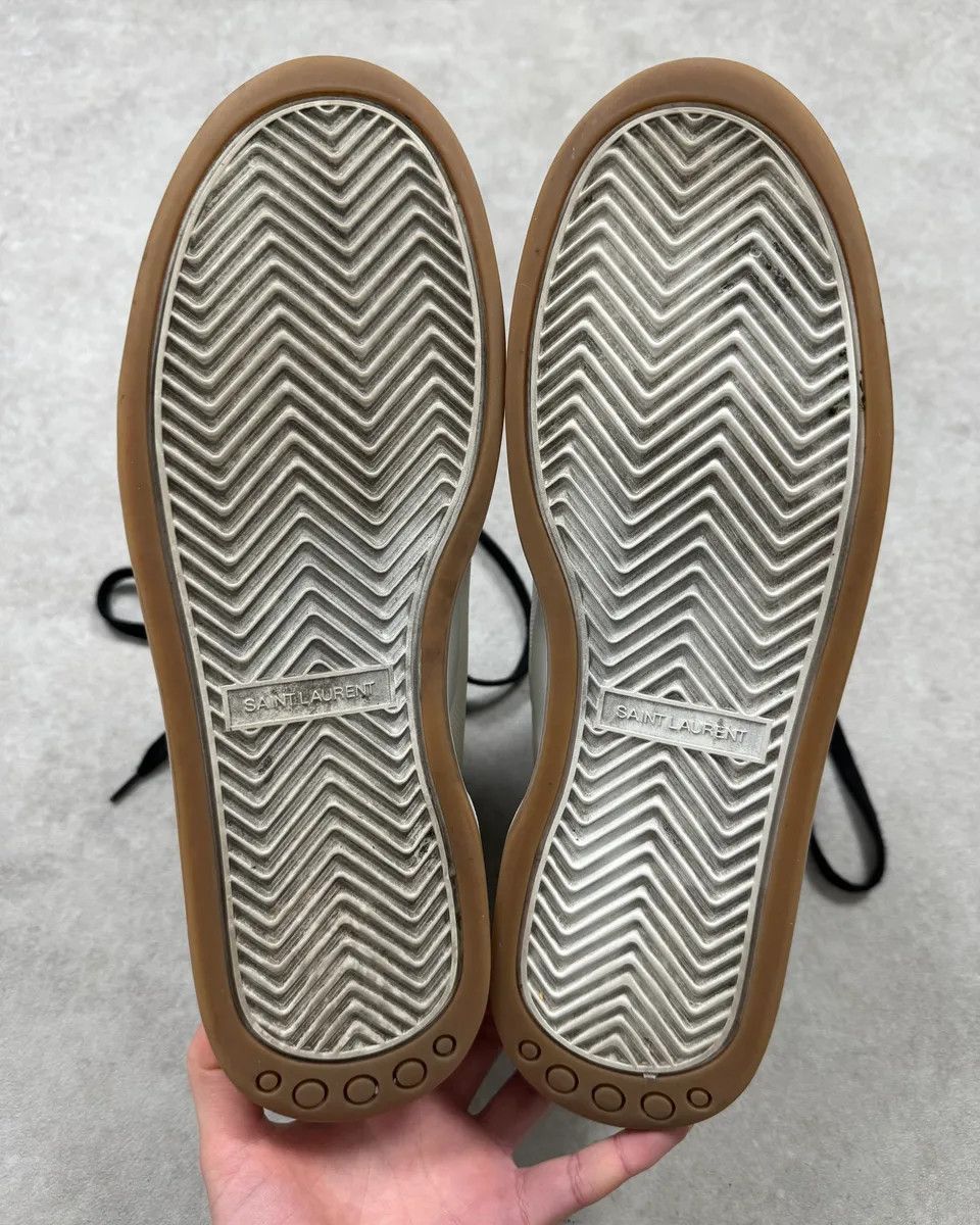 Saint Laurent Paris FW2023 Saint Laurent Zebra Fur White Leather High Sneakers Size US 9 / EU 42 - 8 Thumbnail