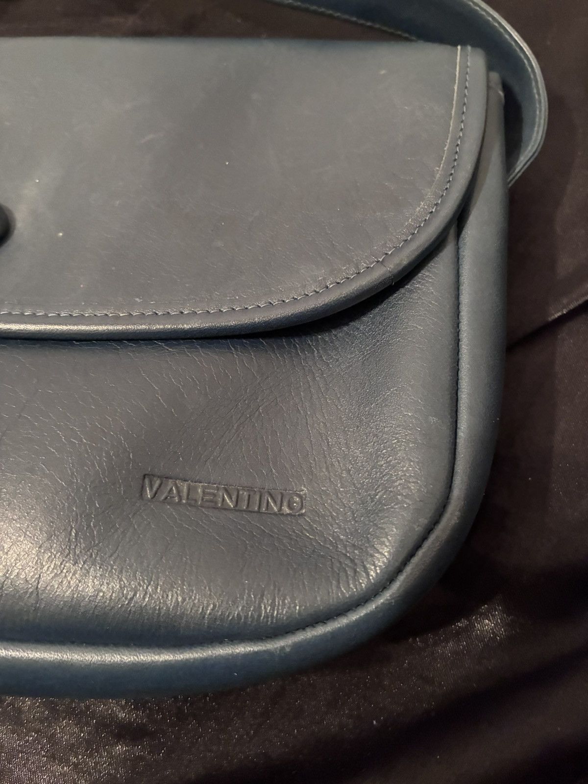 Valentino Valentino blue leather shoulder bag vintage Size ONE SIZE - 2 Thumbnail