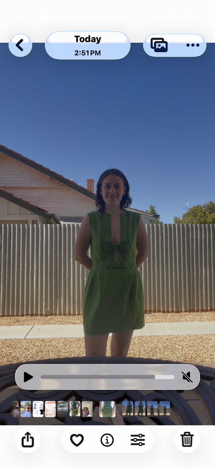 Other Oroton green bow mini dress Size XS / US 0-2 / IT 36-38 - 5 Thumbnail