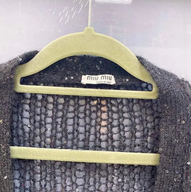 Miu Miu Miu Miu Black Cardigan Sweater for Women . Size L / US 10 / IT 46 - 5 Thumbnail
