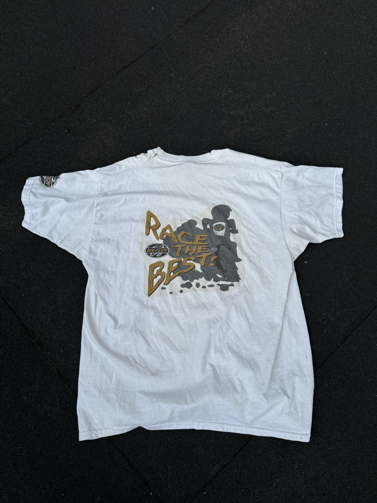 Fruit Of The Loom × Vintage Vintage 90s MX Tech Motorcross Racing Tee Size US XL / EU 56 / 4 - 4 Thumbnail