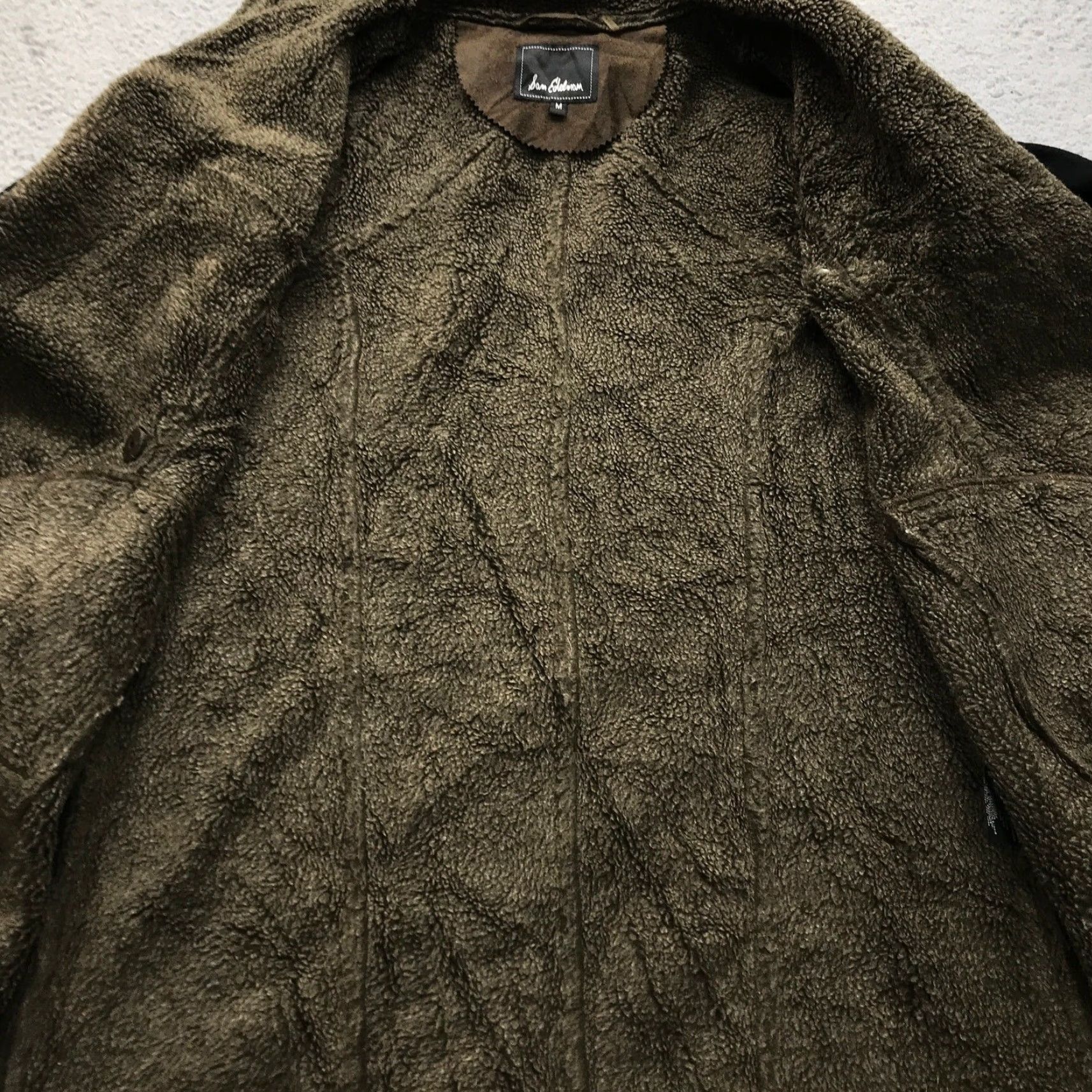 Sam Edelman Sam Edelman Wool Blend Sherpa Collar Coat Jacket Womens M Green Wool Blend Overcoat Long Sleeve Zip Size M / US 6-8 / IT 42-44 - 7 Thumbnail