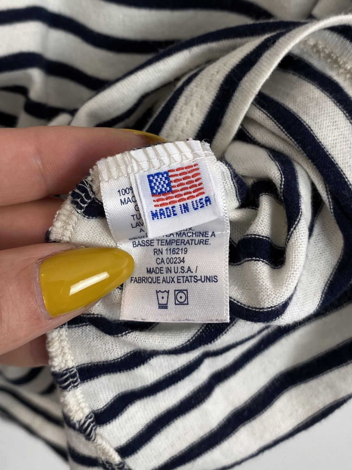Steven Alan Steven Alan Short Sleeve Polo Shirt Size M Stripe white blue Size US M / EU 48-50 / 2 - 5 Thumbnail