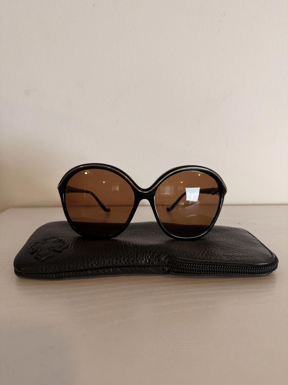 Chrome Hearts Cock A Roach GOLD Sunglasses