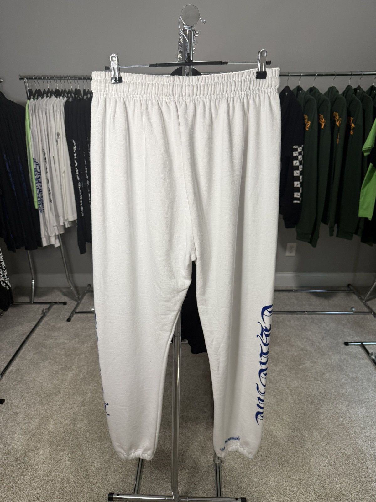 Chrome Hearts Chrome Hearts White/Blue Horseshoe Sweatpants Size US 36 / EU 52 - 3 Thumbnail