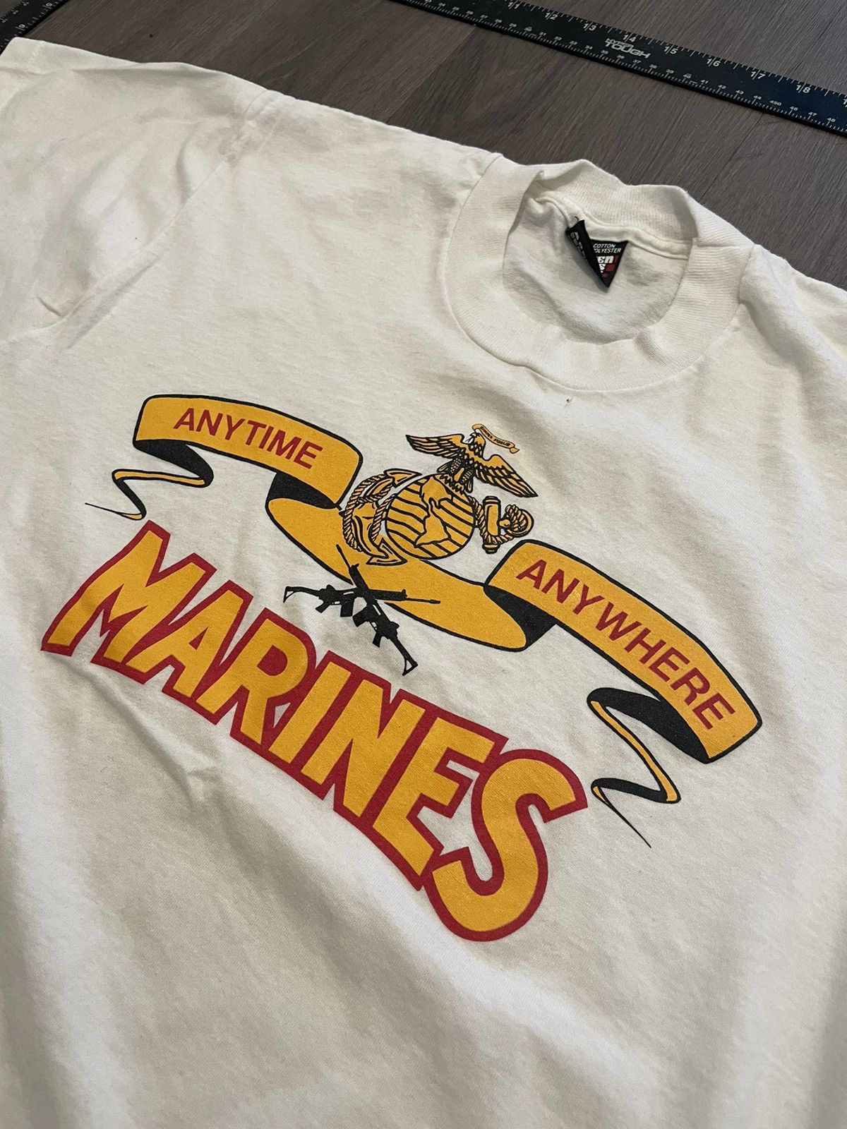 Vintage Vintage USA “Marines ” Graphic T-Shirt (Sz. L) Size US L / EU 52-54 / 3 - 2 Thumbnail