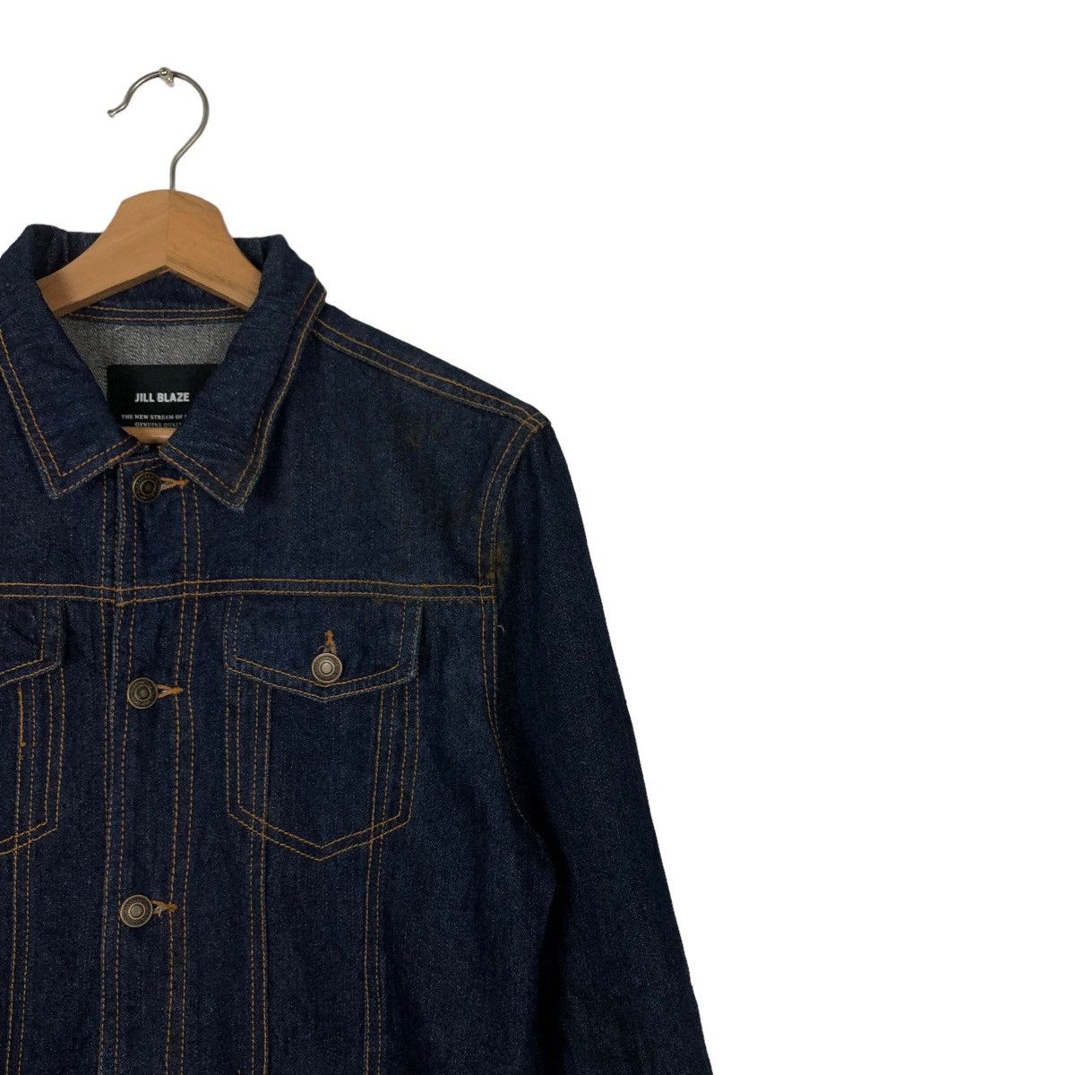 Japanese Brand 🔥Denim Trucker Jacket Jill Blaze Japan Biker Racing Size US L / EU 52-54 / 3 - 5 Thumbnail