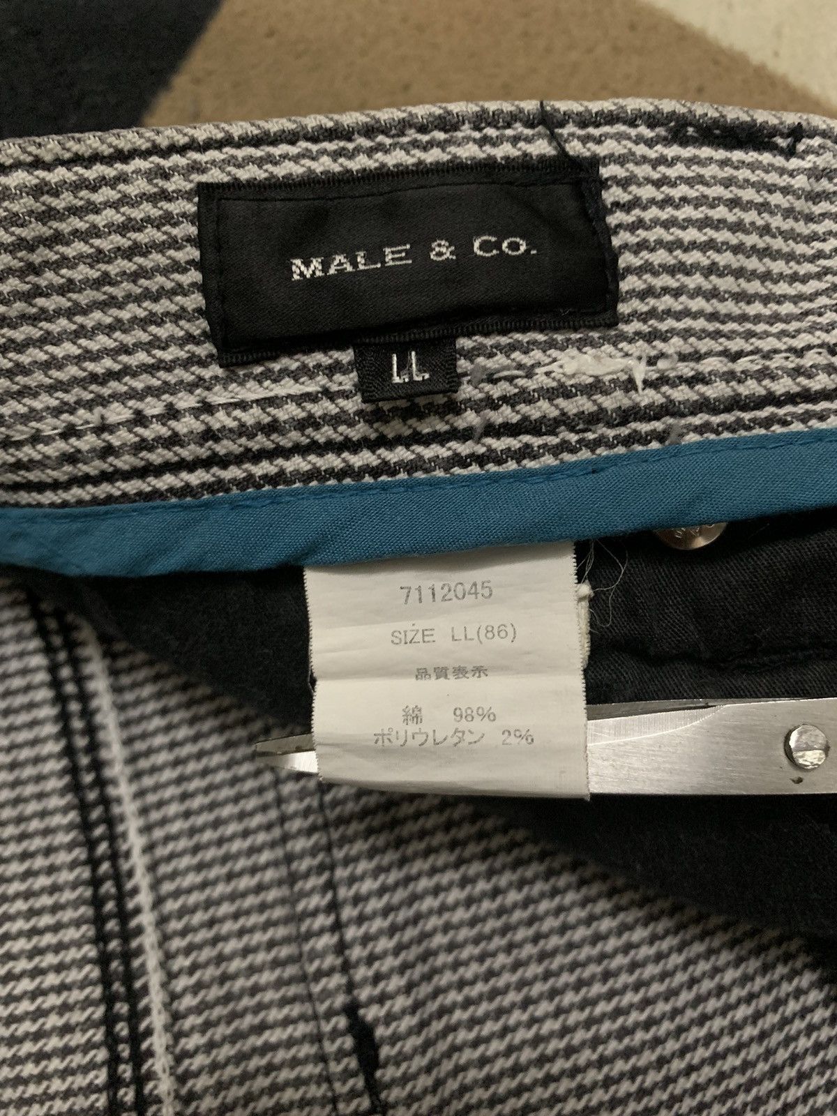 If Six Was Nine Japanese Brand Houndstooth Clawmark Faded Bootcut Punk Jeans Size US 34 / EU 50 - 19 Thumbnail