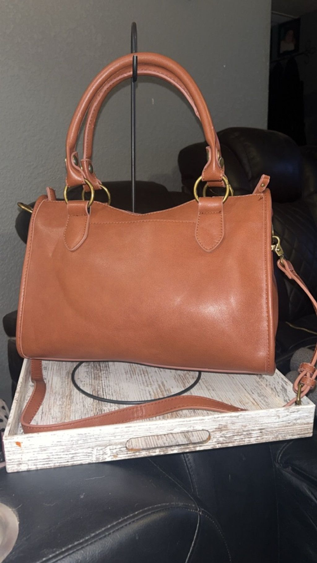 Frye Women's Frye & Co. Brown Satchel One Size Size ONE SIZE - 3 Thumbnail
