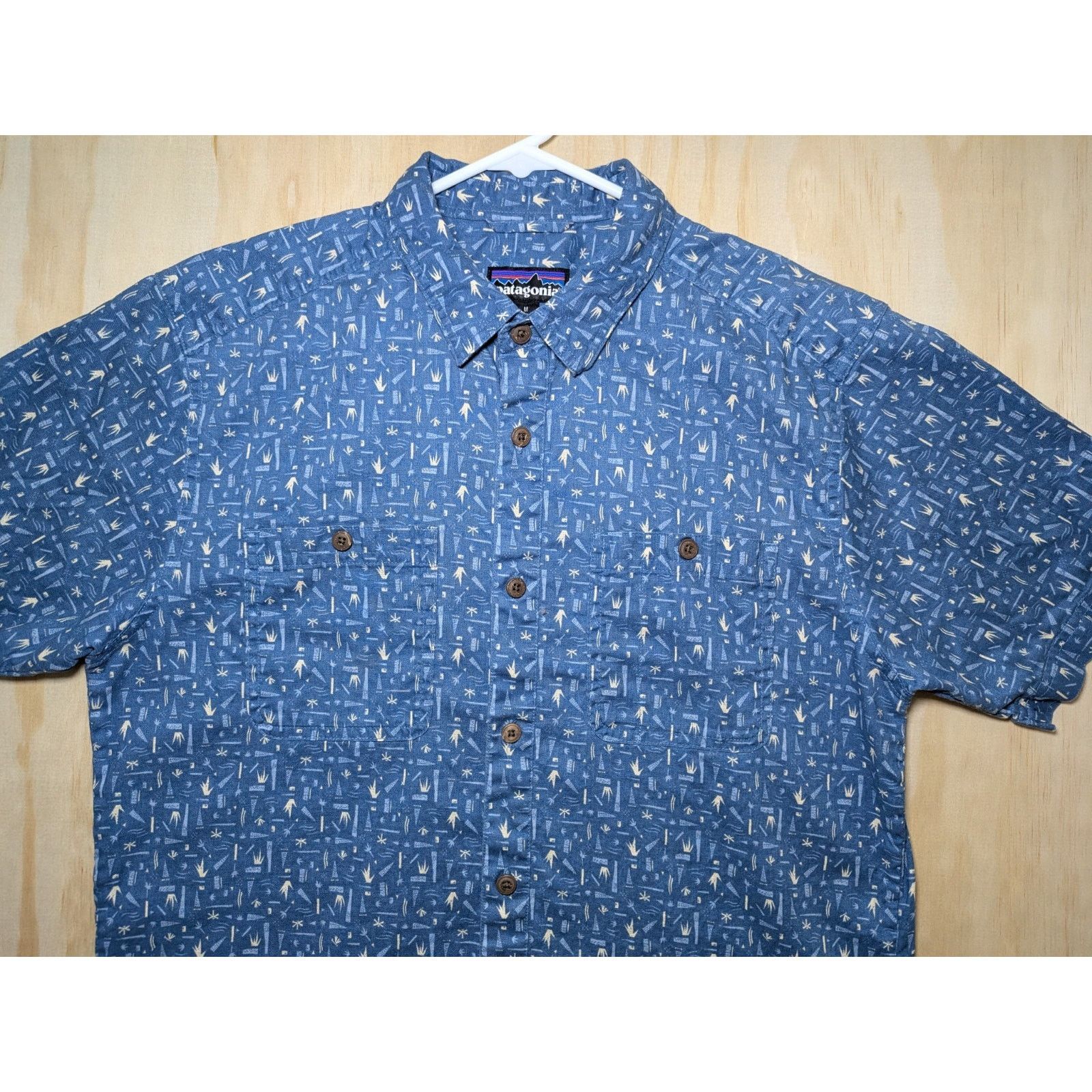 Patagonia Patagonia Men's Medium Shirt Blue Hemp Organic Cotton Size US M / EU 48-50 / 2 - 4 Thumbnail