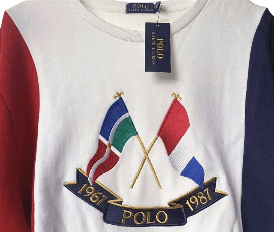 Polo Ralph Lauren Polo Ralph Lauren Tri-Color Cross Flags Sweatshirt XL Size US XL / EU 56 / 4 - 11 Thumbnail
