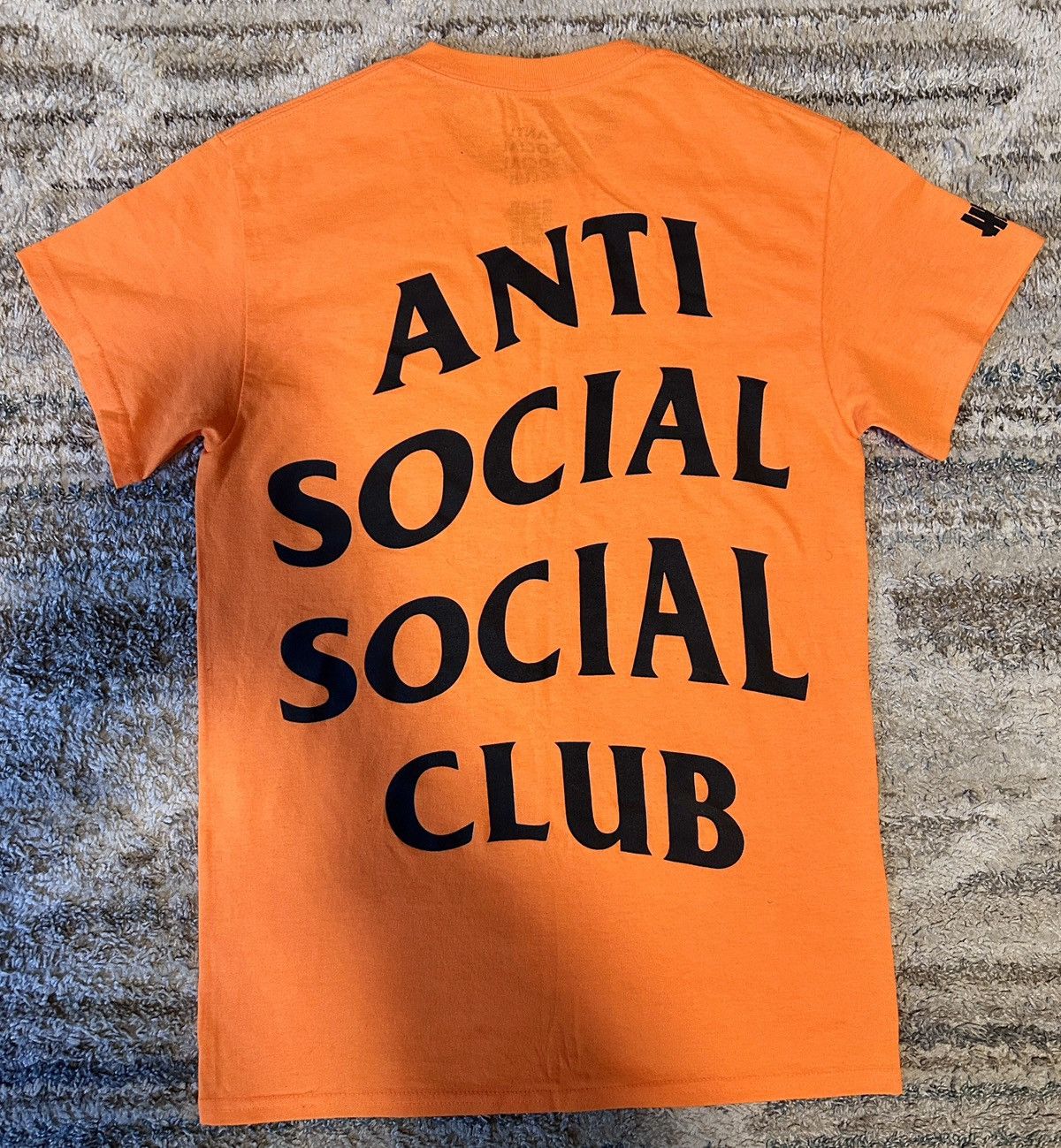 Anti Social Social Club Undefeated Paranoid Orange T-Shirt