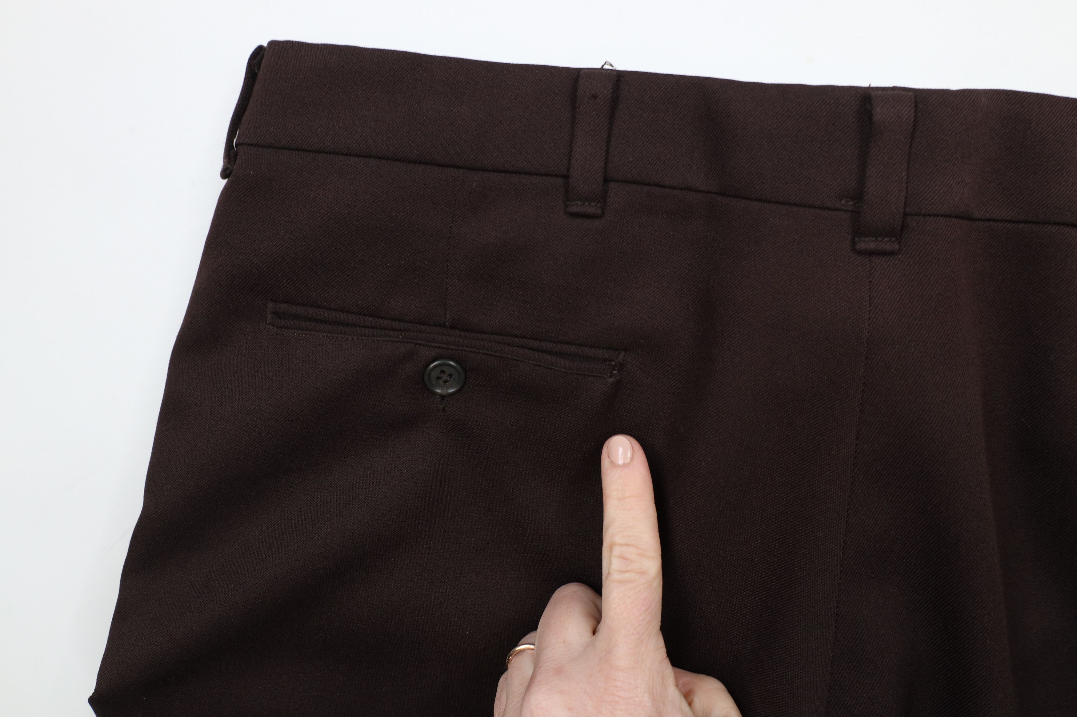 Vintage Vintage 70s Streetwear Wide Leg Bell Bottoms Pants Brown USA Size US 36 / EU 52 - 13 Thumbnail