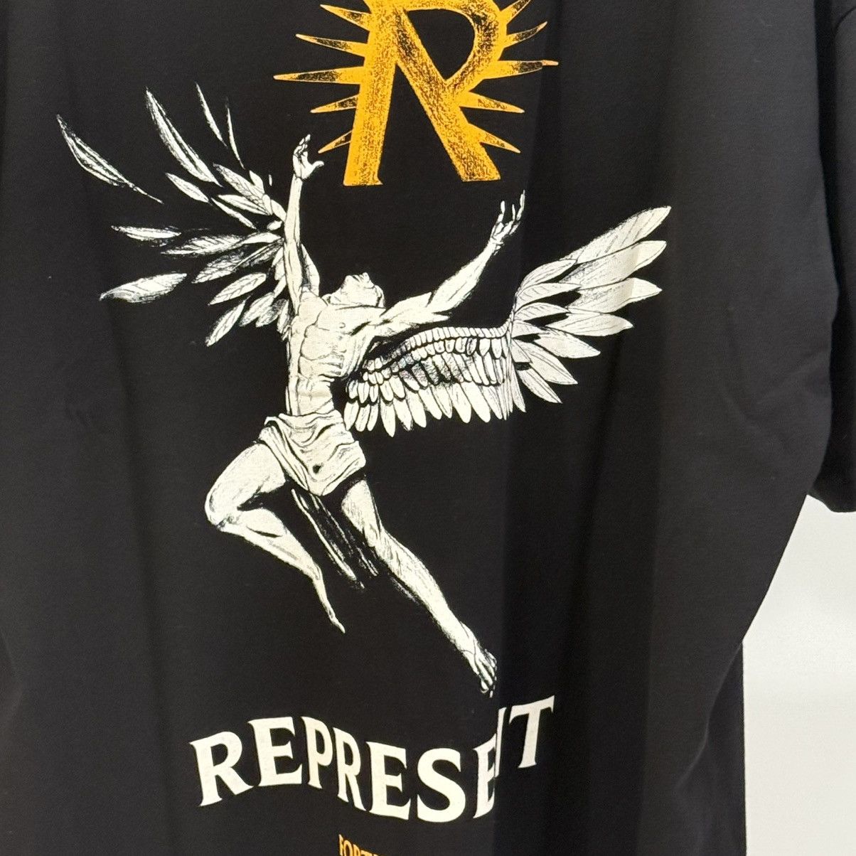 Represent Clo. Represent Men’s Icarus T-Shirt Jet Black Size US L / EU 52-54 / 3 - 4 Thumbnail