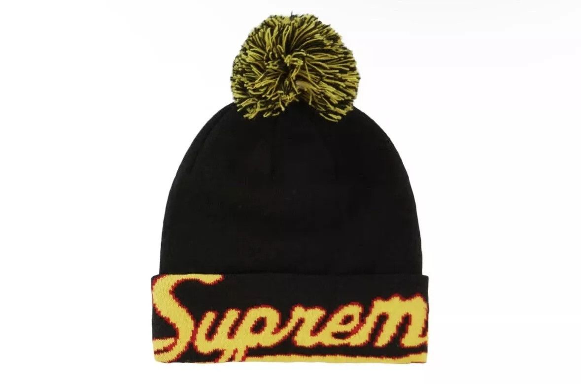 Supreme Supreme x New Era Script Cuff Beanie FW 19 BLACK Size ONE SIZE - 1 Thumbnail