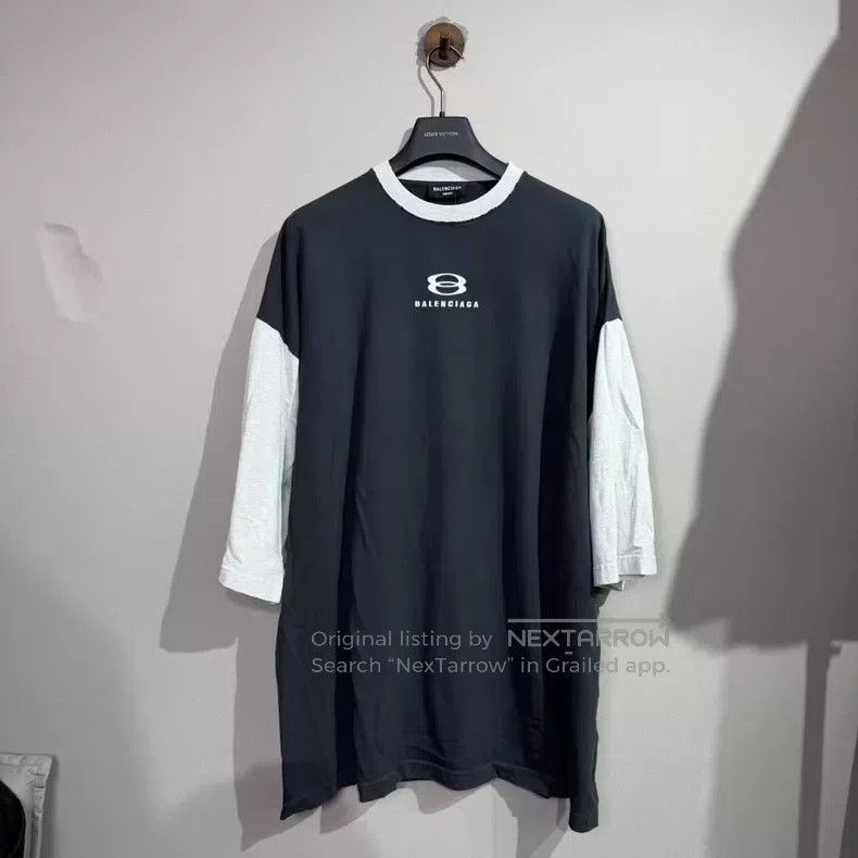 Balenciaga Balenciaga Patchwork Double Ring Short Sleeve Size US M / EU 48-50 / 2 - 1 Thumbnail
