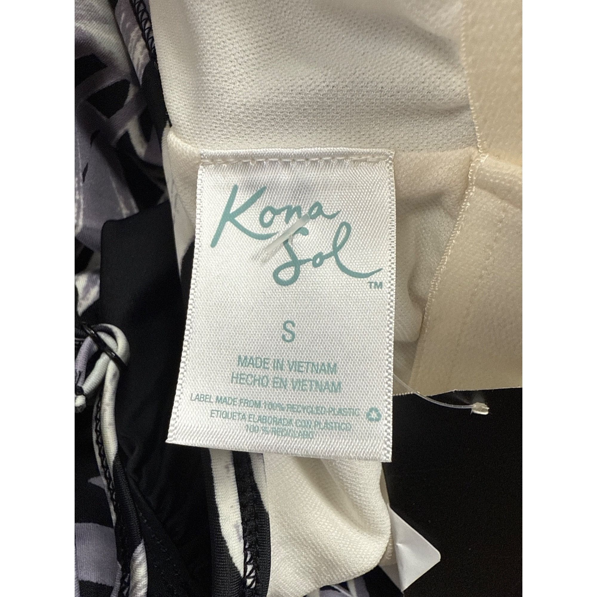 Other Kona Sol Womens Black & Purple Floral Tankini Swim Top Adjus Size S / US 4 / IT 40 - 6 Thumbnail