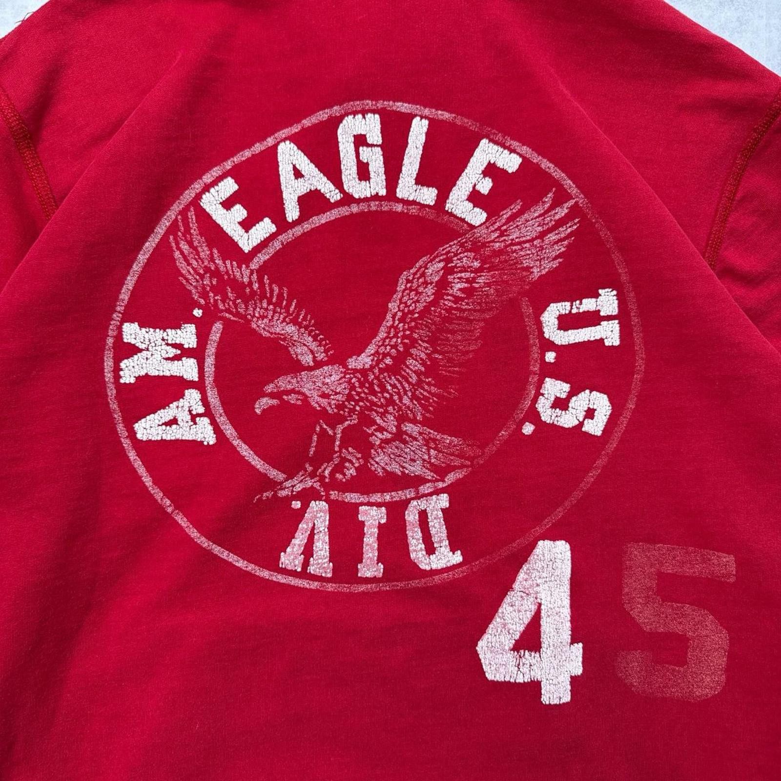 American Eagle Outfitters Y2K American Eagle 00s Red Hoodie Jacket Size US XL / EU 56 / 4 - 8 Thumbnail