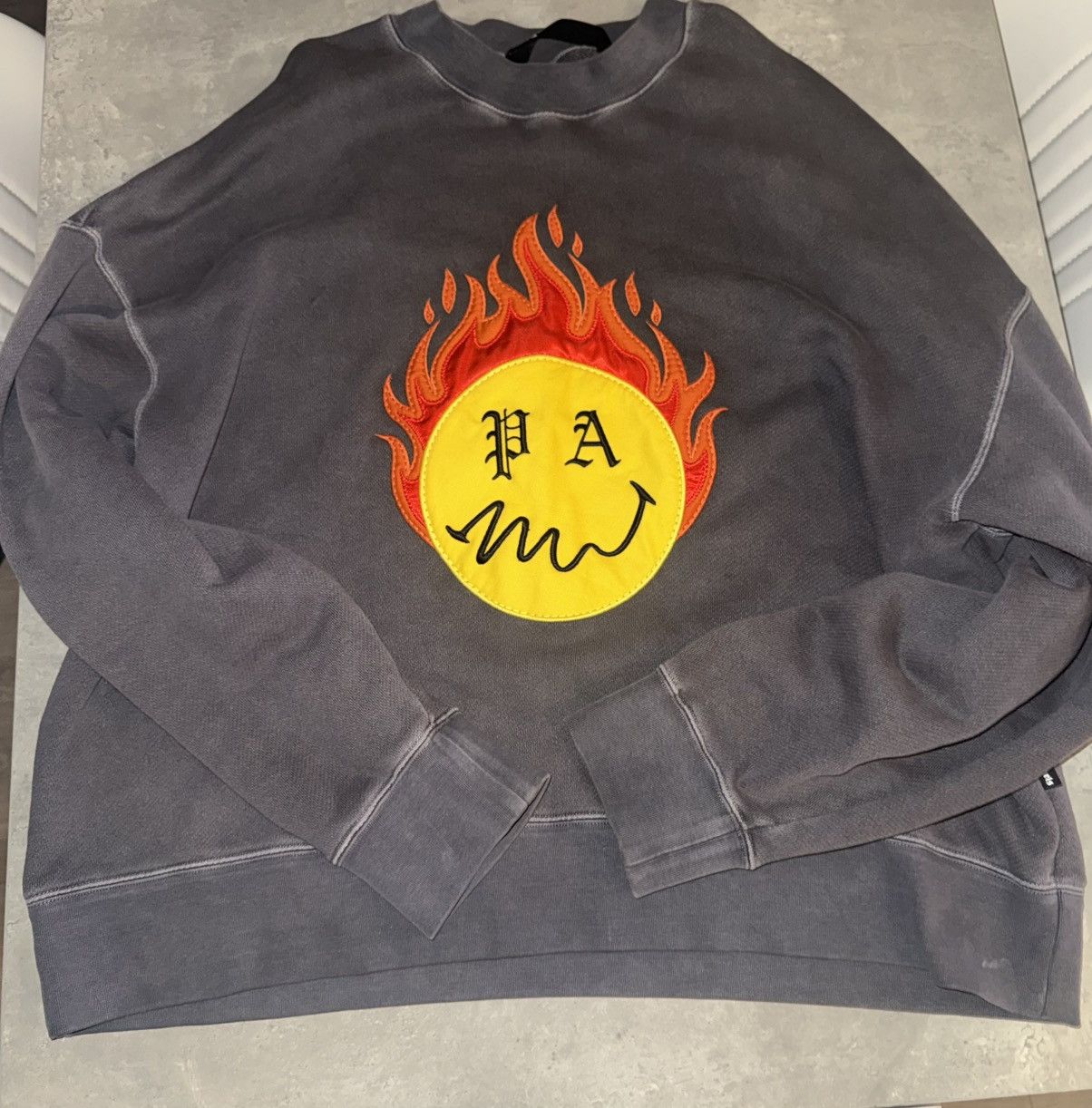 Palm Angels Palm Angels Burning Head Sweatshirt Size US XL / EU 56 / 4 - 1 Thumbnail