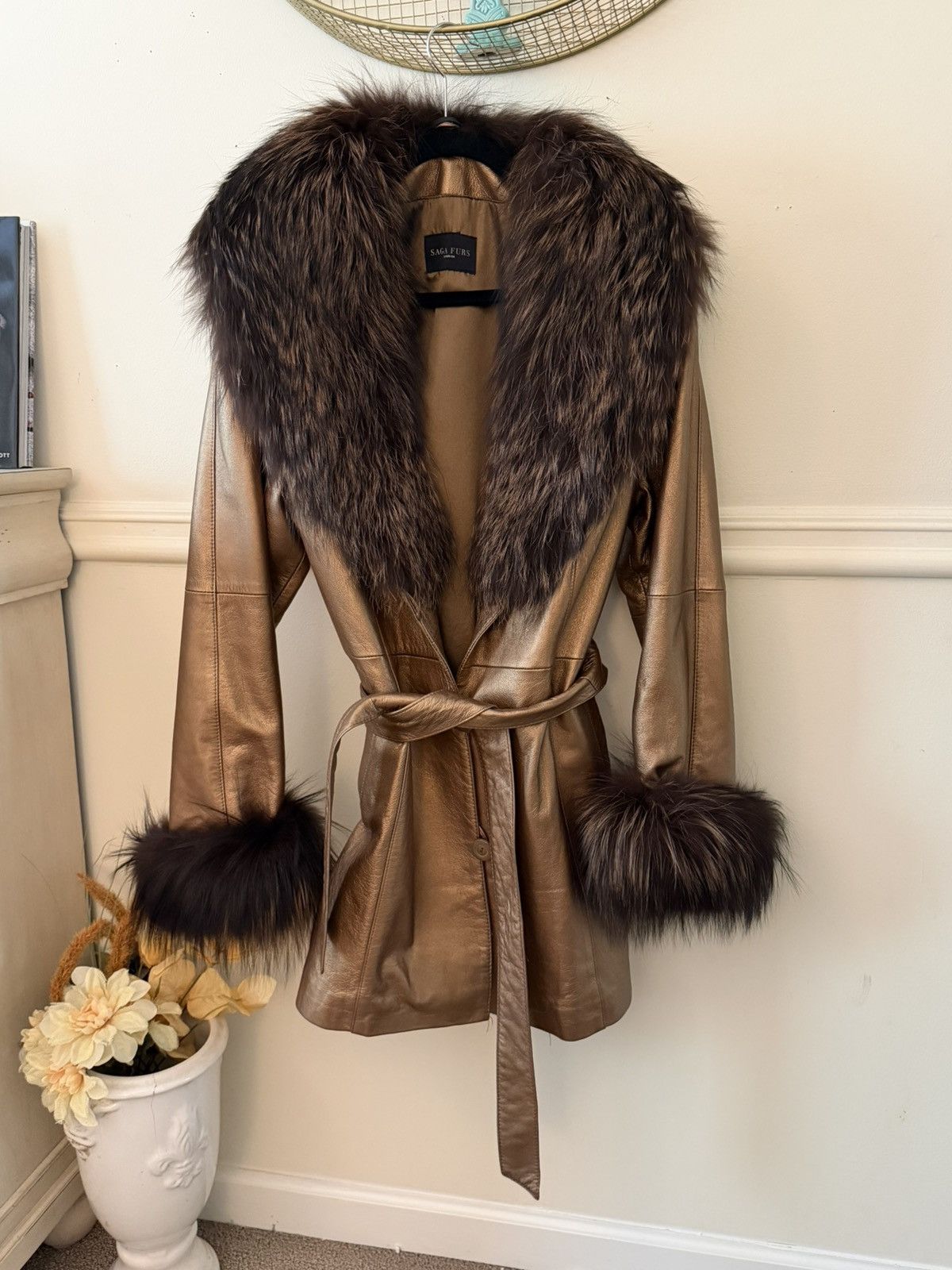 Sagafurs SAGA FOX FUR COAT VINTAGE Size S / US 4 / IT 40 - 2 Thumbnail
