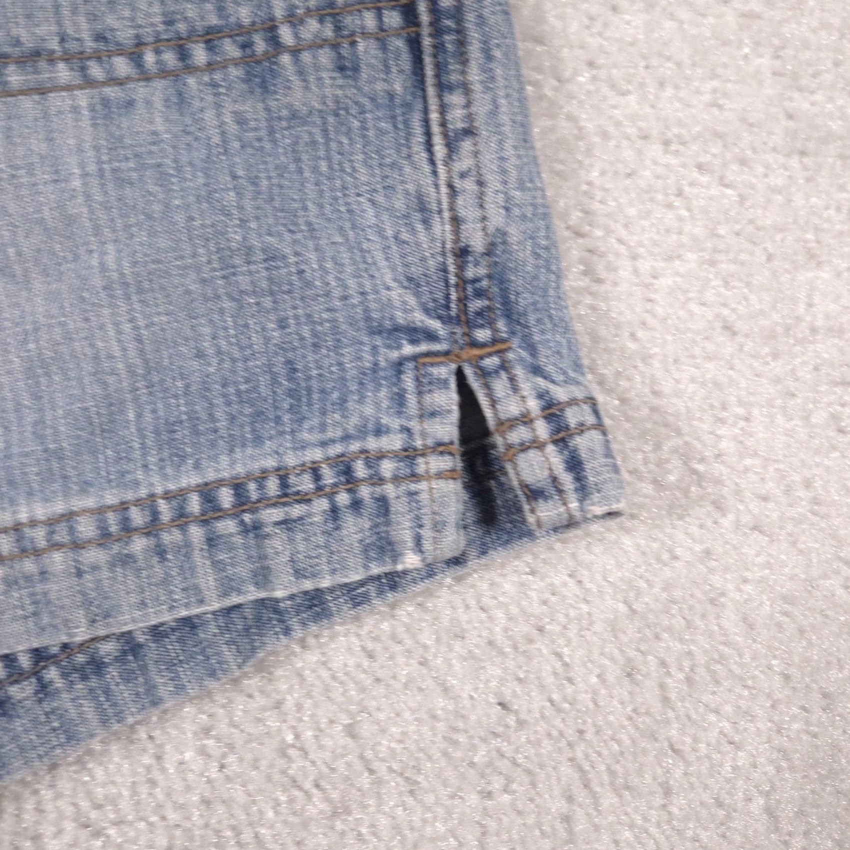 Vintage HYDRAULIC Jeans Shorts Juniors 9/10 Blue Denim Utility Button Fly Casual Pockets Size 30" / US 8 / IT 44 - 5 Thumbnail