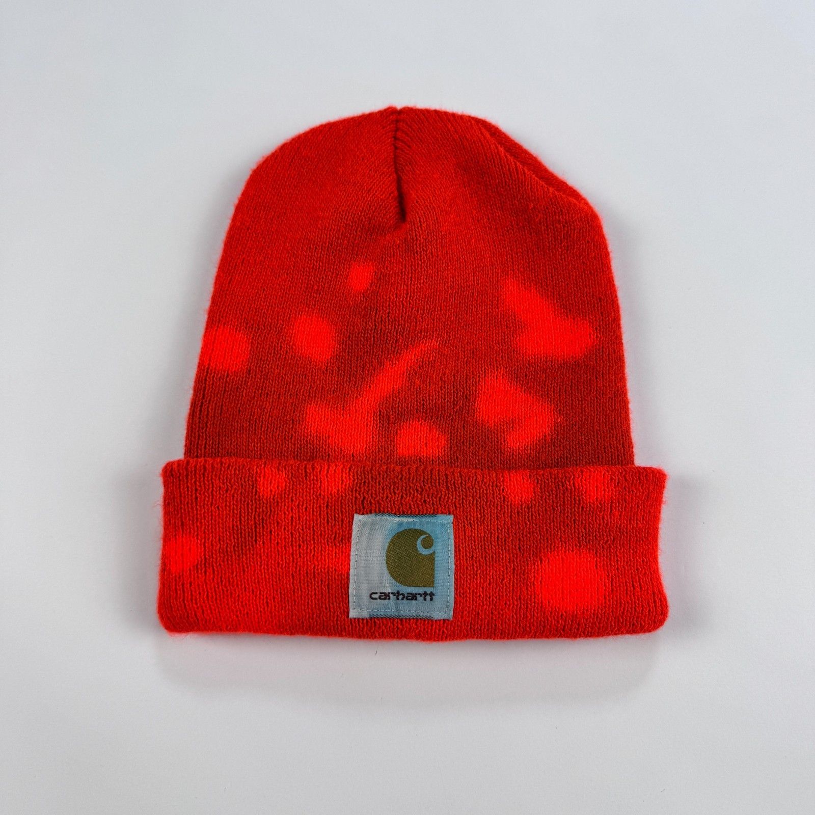 Carhartt Carhartt A18 Beanie Brite Orange Acrylic Knit Hat OSFA Size ONE SIZE - 1 Thumbnail
