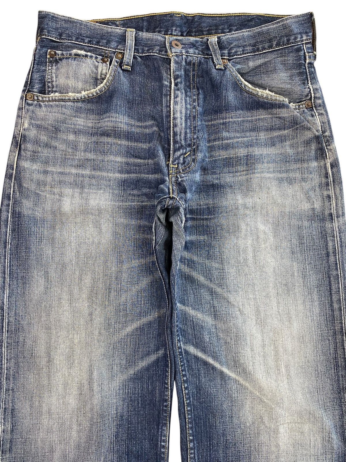 Levi's Levi’s 503 Light Washed Whiskered Style Baggy Wide Leg Jeans Size US 32 / EU 48 - 2 Thumbnail