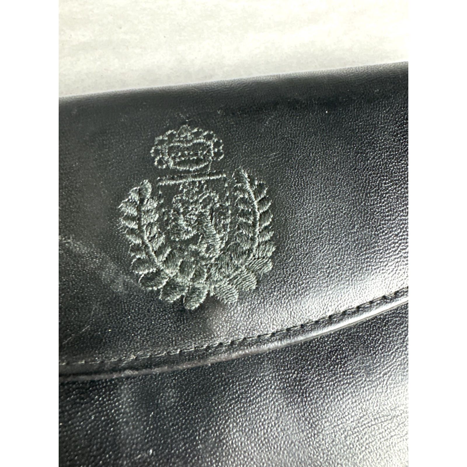 Vintage VINTAGE Mundi Wallet Black Leather Bi Fold Crest Women Size ONE SIZE - 3 Thumbnail