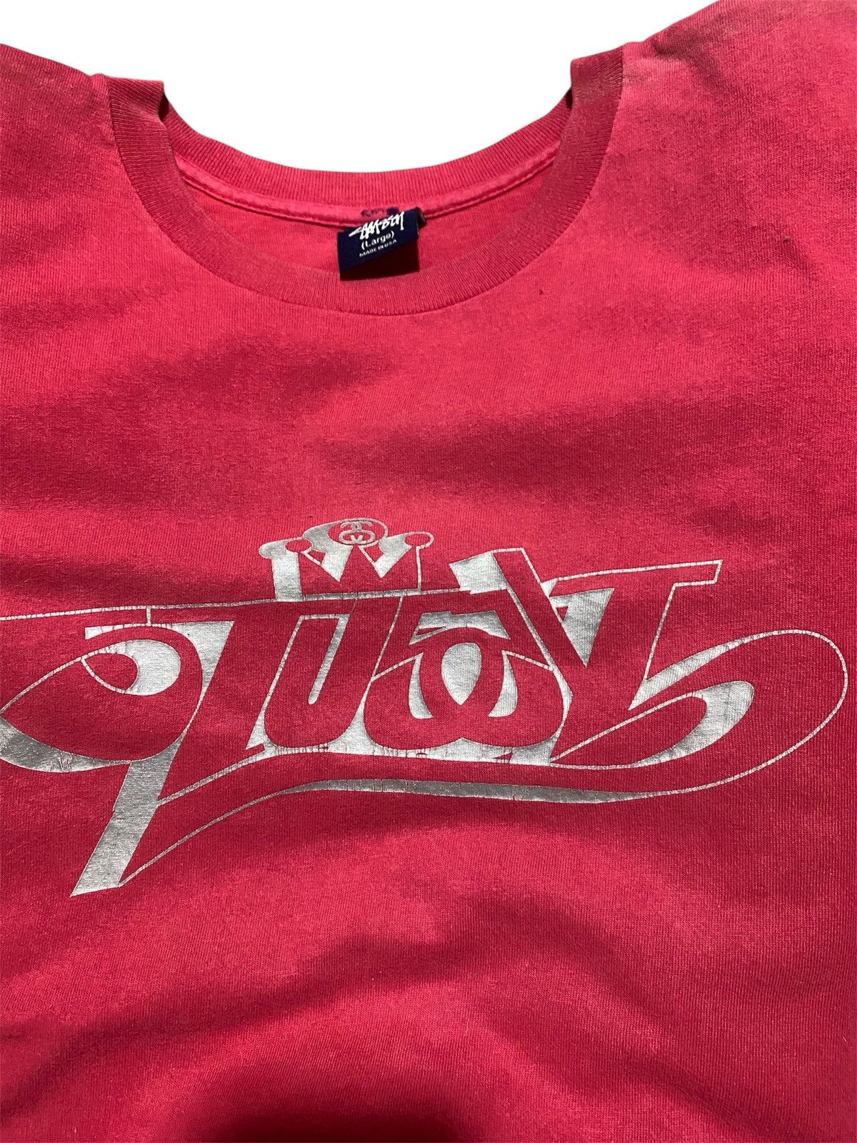 Stussy Vintage 90s Stussy Crown Graffiti Artwork T Shirt Size US L / EU 52-54 / 3 - 2 Thumbnail