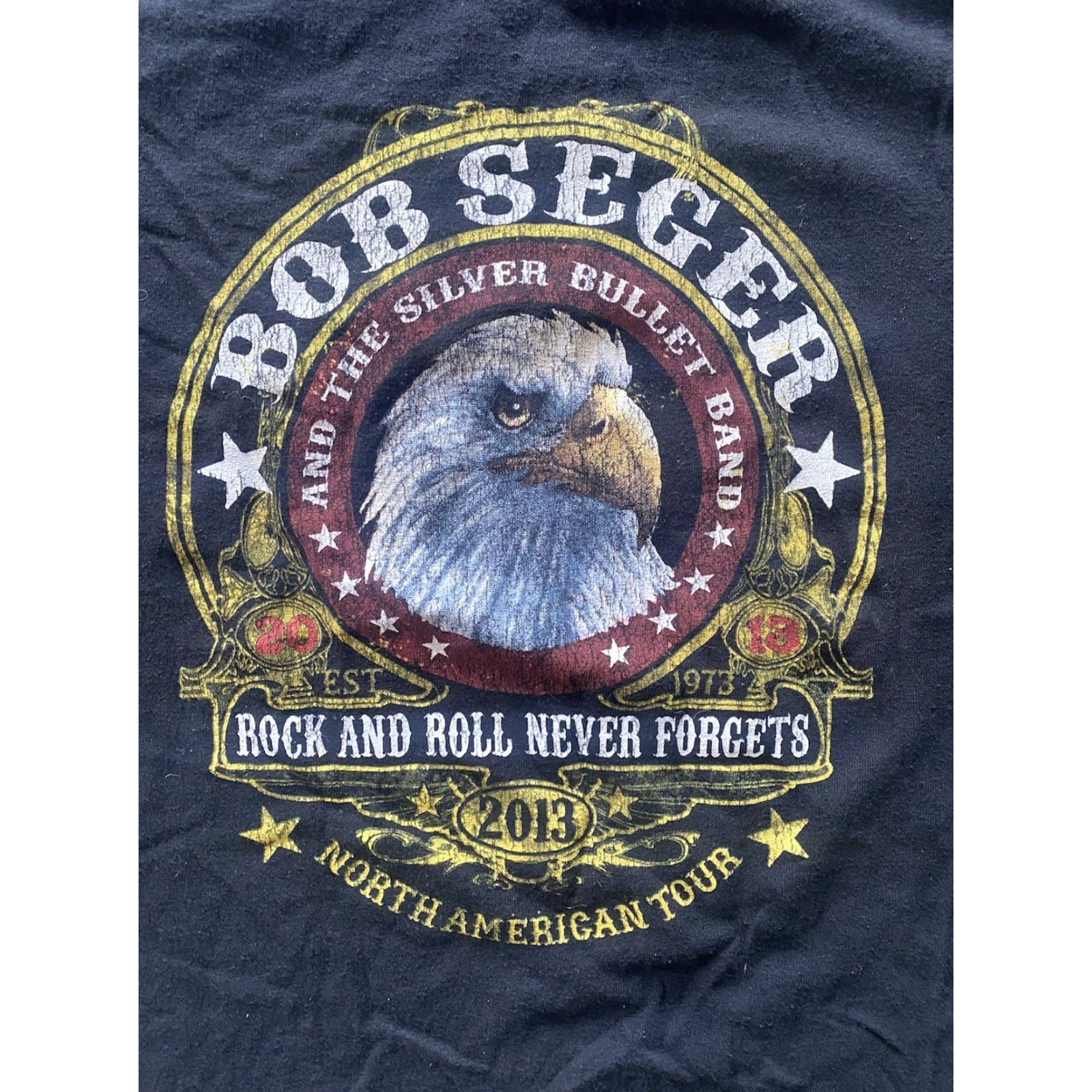 Anvil VINTAGE Anvil T Shirt 2013 Bob Seger Rock And Roll Never Forgets Tour Black Men’s XL Size US XL / EU 56 / 4 - 6 Thumbnail