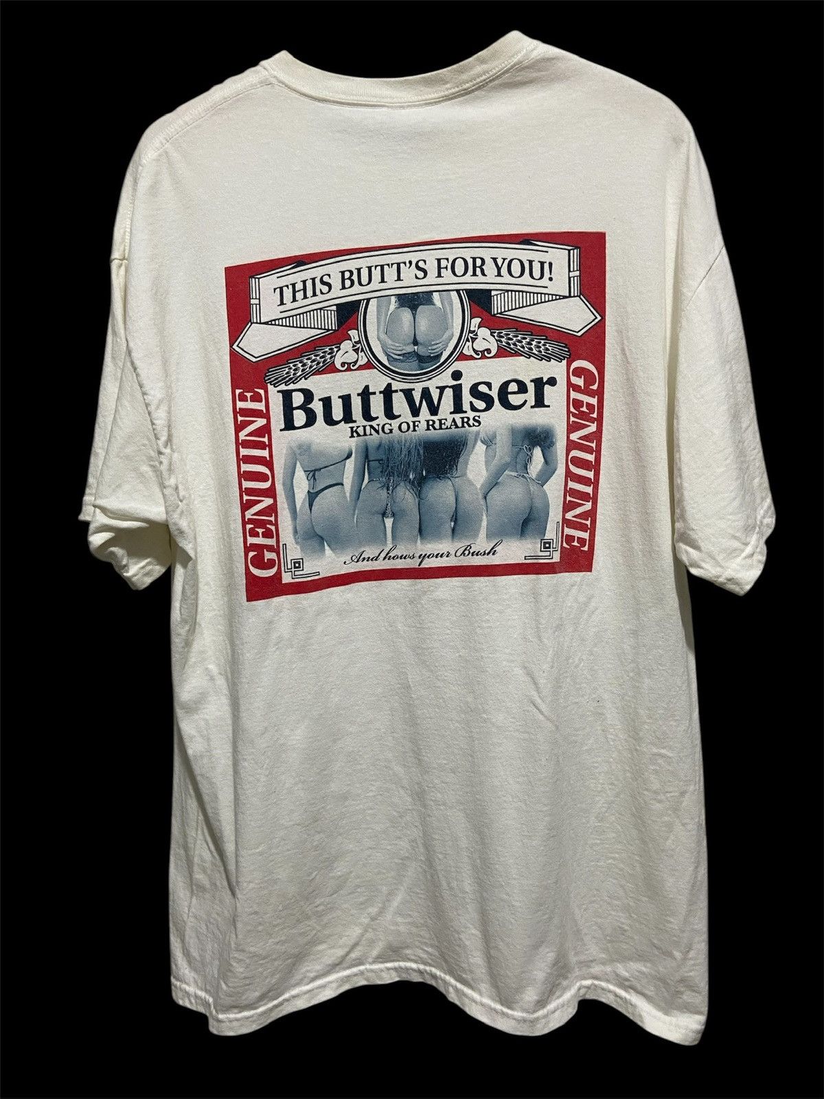 Vintage 90s Buttwiser THIS BUTT’S FOR YOU PORN tee BY GILDAN