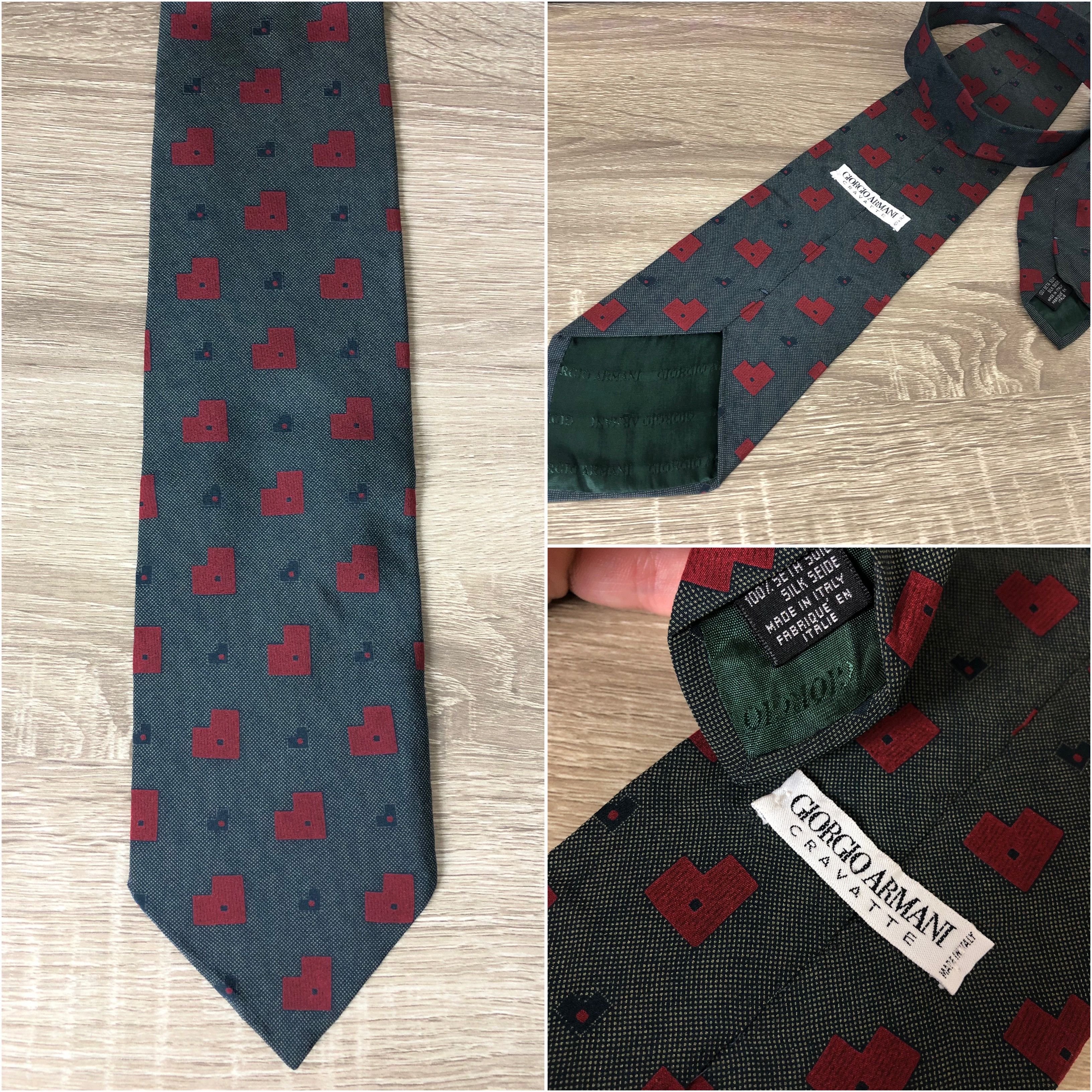 Armani Giorgio Armani Vintage Cravatte Silk Tie Italy Size ONE SIZE - 1 Thumbnail