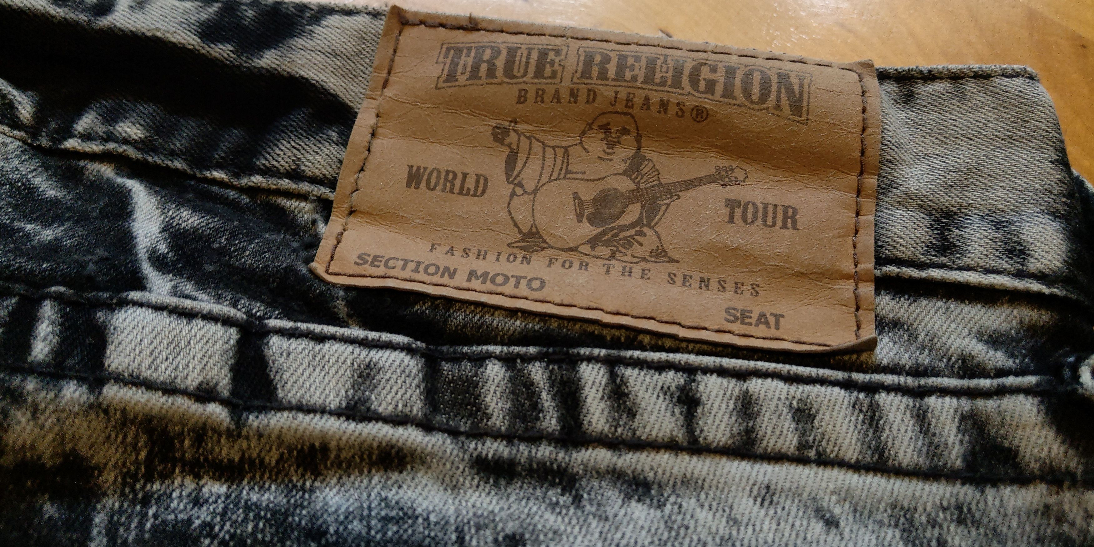 True Religion Rare 'Slim Moto' Pants True Religion Denim Goth alt Rage Neo Size US 32 / EU 48 - 8 Thumbnail
