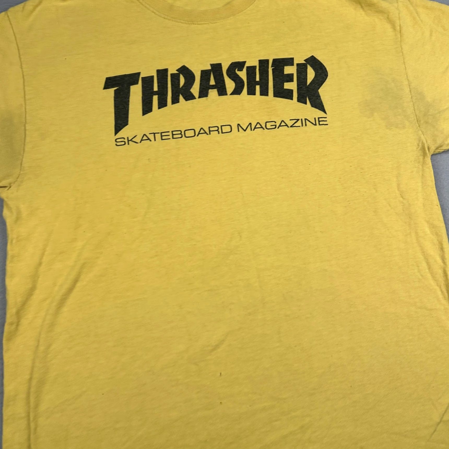 Thrasher Thrasher Shirt Mens L Yellow Graphic Print Streetwear Skate T-Shirt Crew Neck 100% Cotton, Regular Fit Size US L / EU 52-54 / 3 - 5 Thumbnail