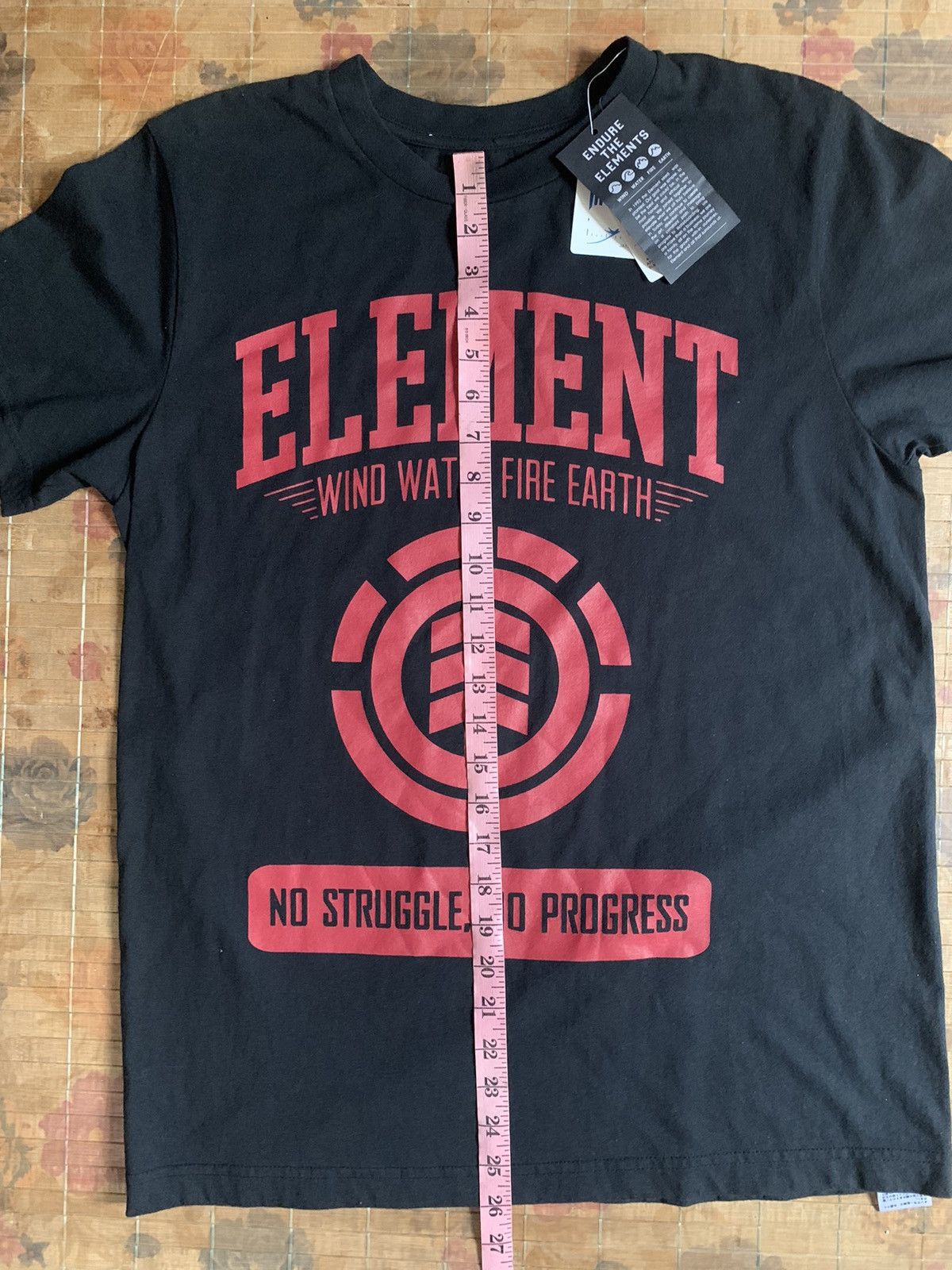 Element Element.. Wind Water Fire Earth No Struggle, No Progress Tee Size US M / EU 48-50 / 2 - 17 Thumbnail