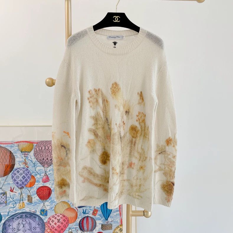 Dior Printed cashmere sweater 2504-Nextarrow