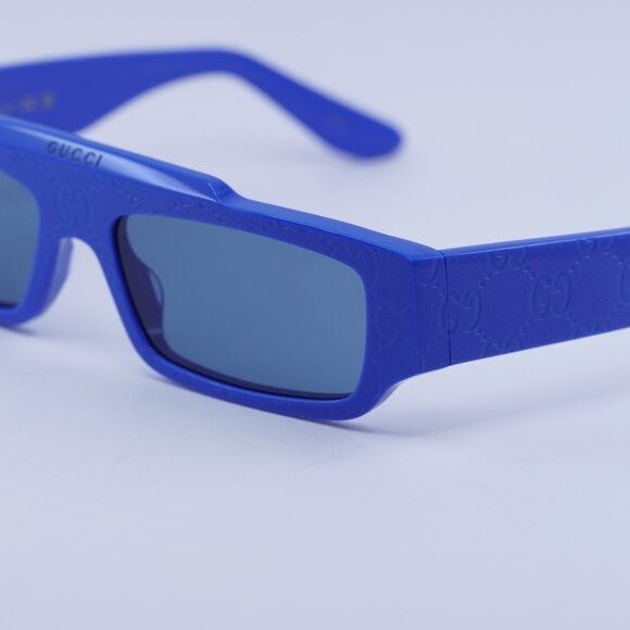 Gucci 🕶️ New Gucci GG1592S 004 Blue Sunglasses Size ONE SIZE - 6 Thumbnail