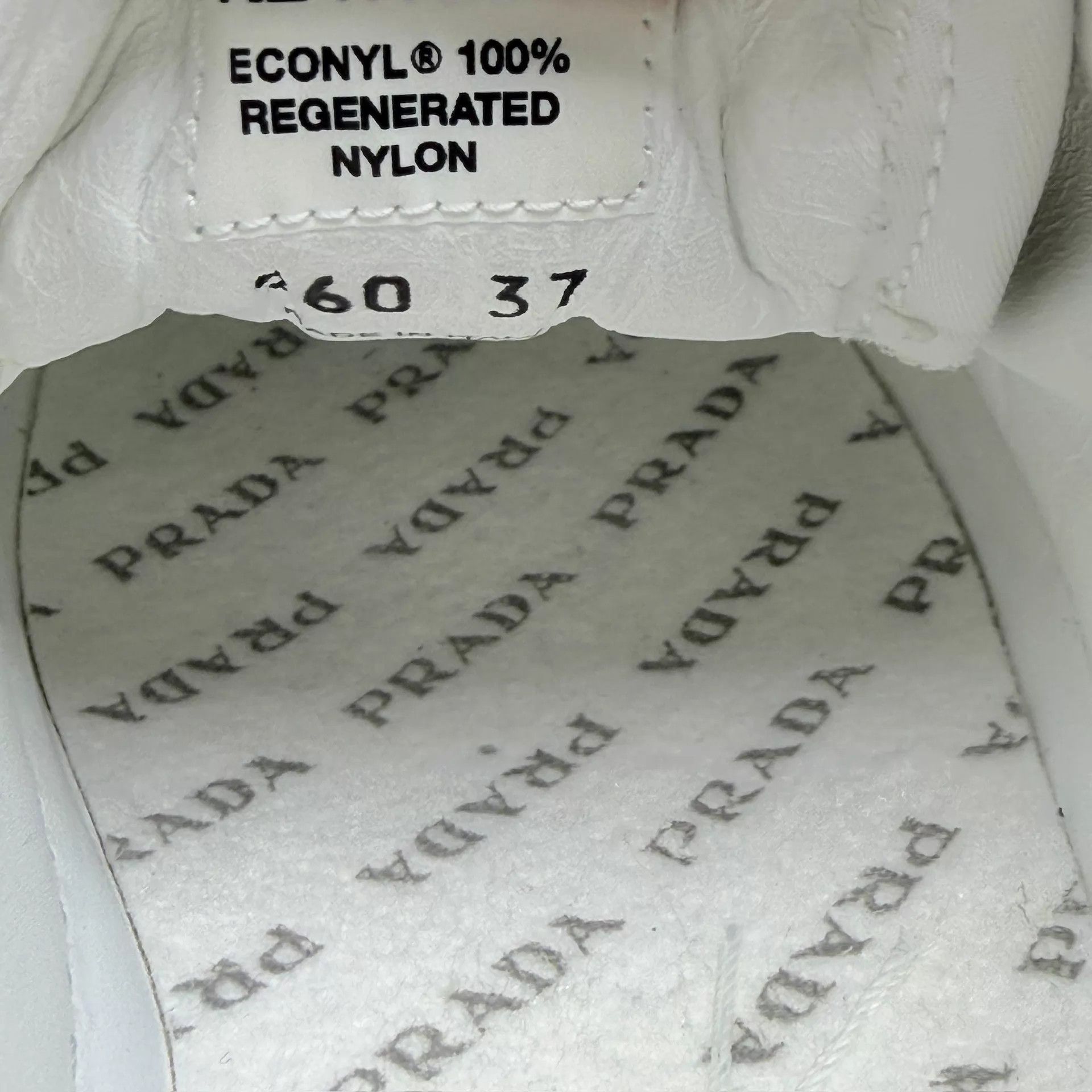 Prada Prada White Triangle Logo Platform Cracker Sneakers 37 Size US 6.5 / IT 36.5 - 7 Thumbnail