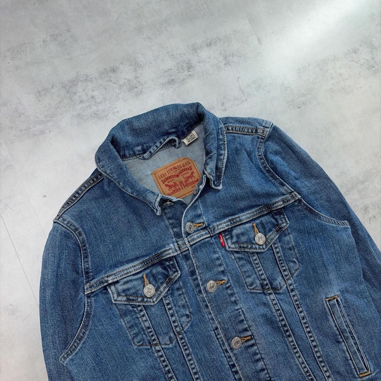 Levi's Y2K Blue Levi’s Grunge Trucker Denim Jacket Size S / US 4 / IT 40 - 4 Thumbnail