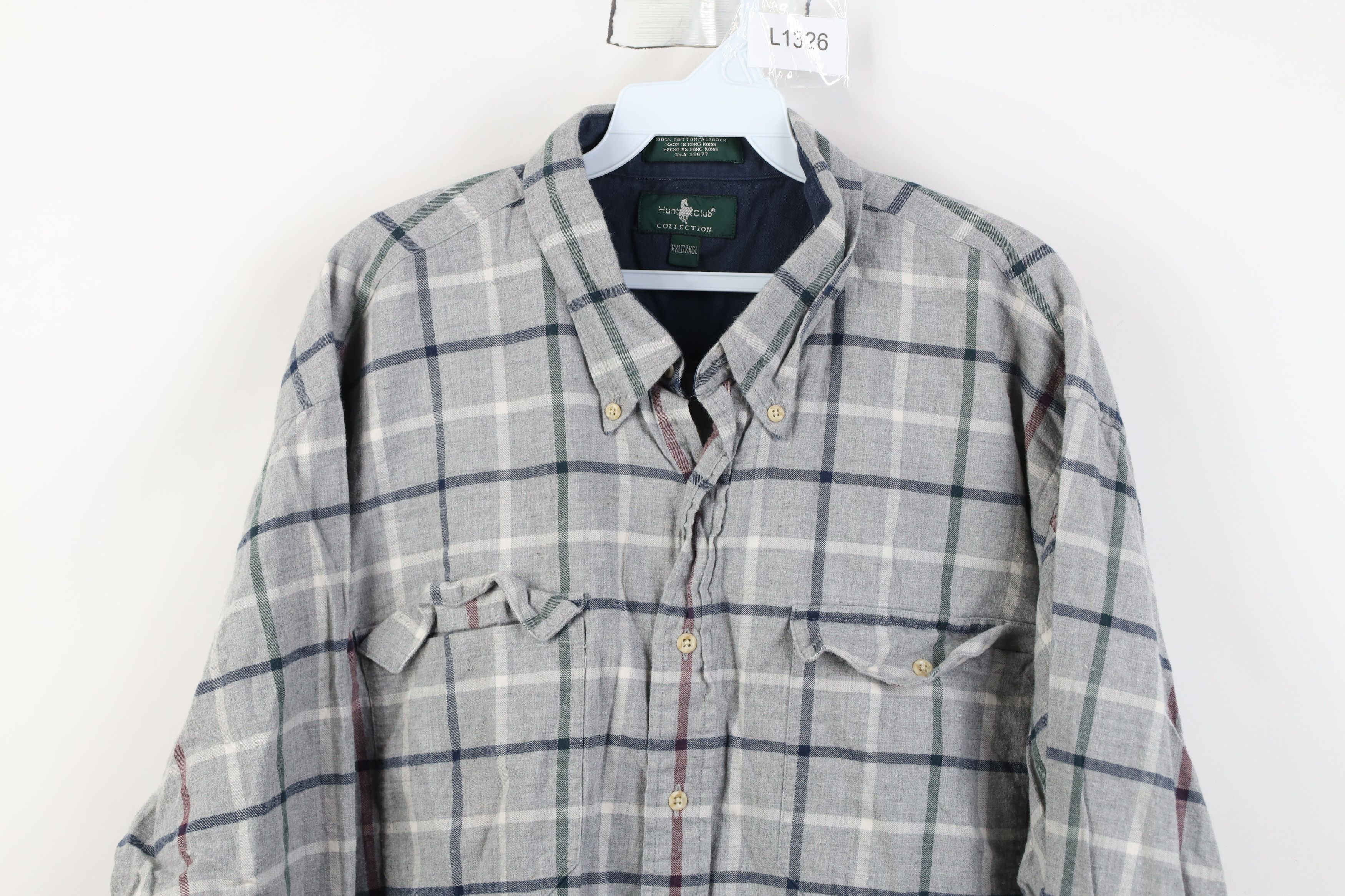 Vintage Vintage 90s Streetwear Collared Button Down Shirt Plaid Size US XXL / EU 58 / 5 - 2 Thumbnail
